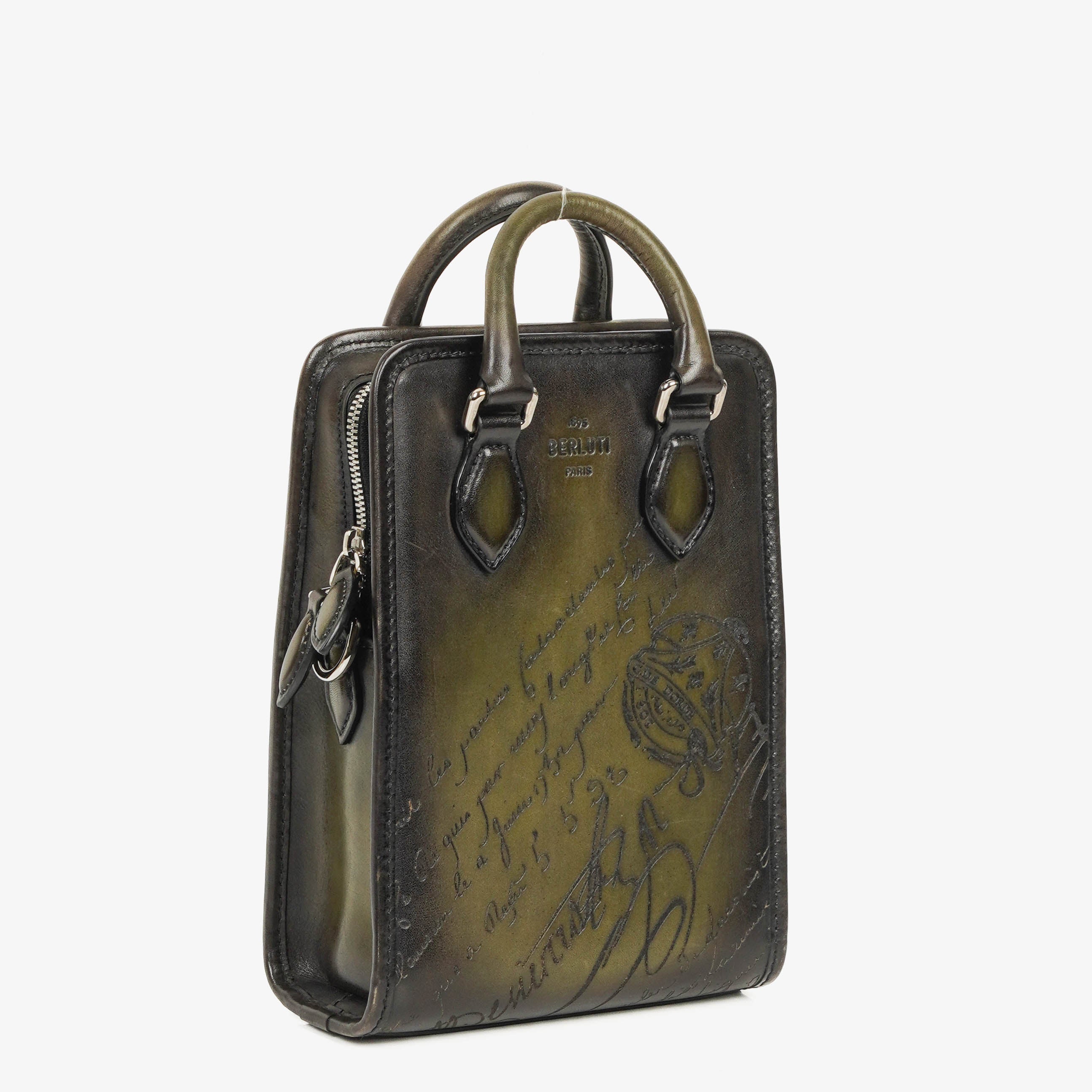 Berluti Premier Jour Gulliver Messenger Venezia Calf Leather Bag