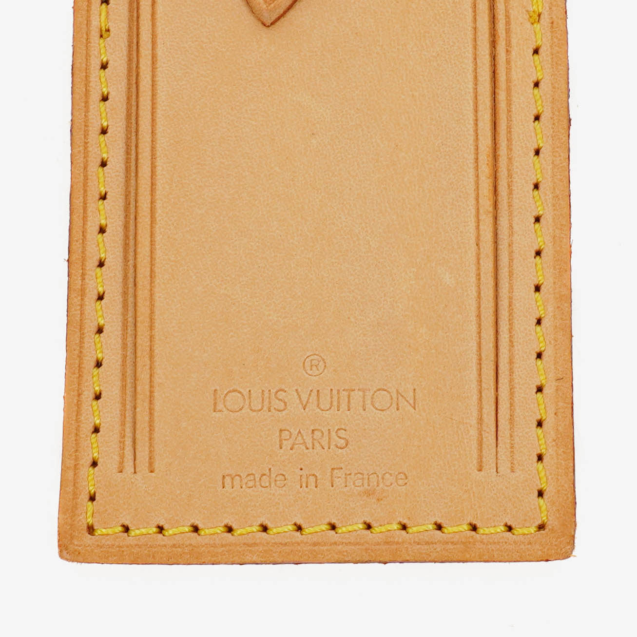 Louis Vuitton Leather Name Tag And Handles Holder