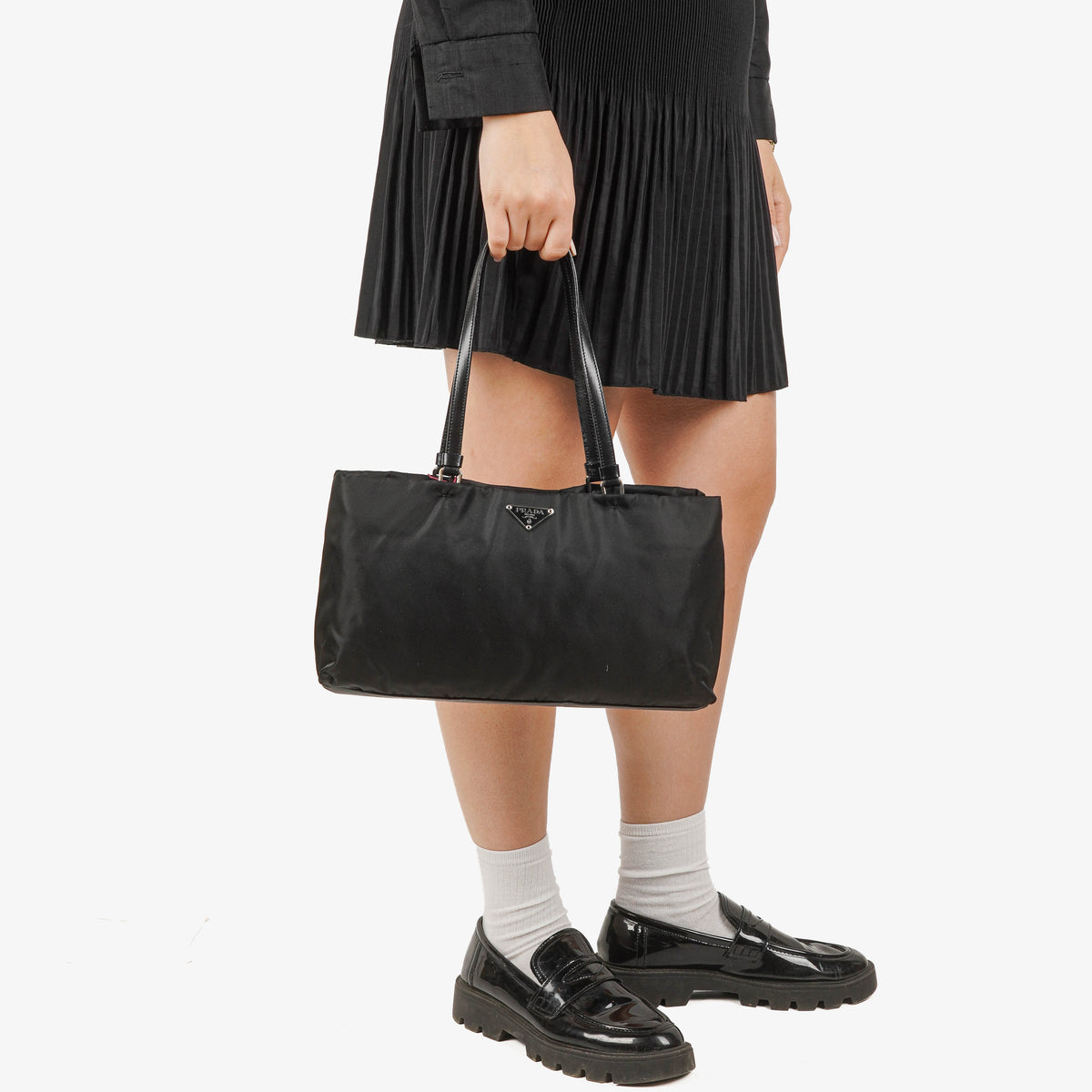 Prada Tessuto Basic Nero Nylon Shoulder Bag