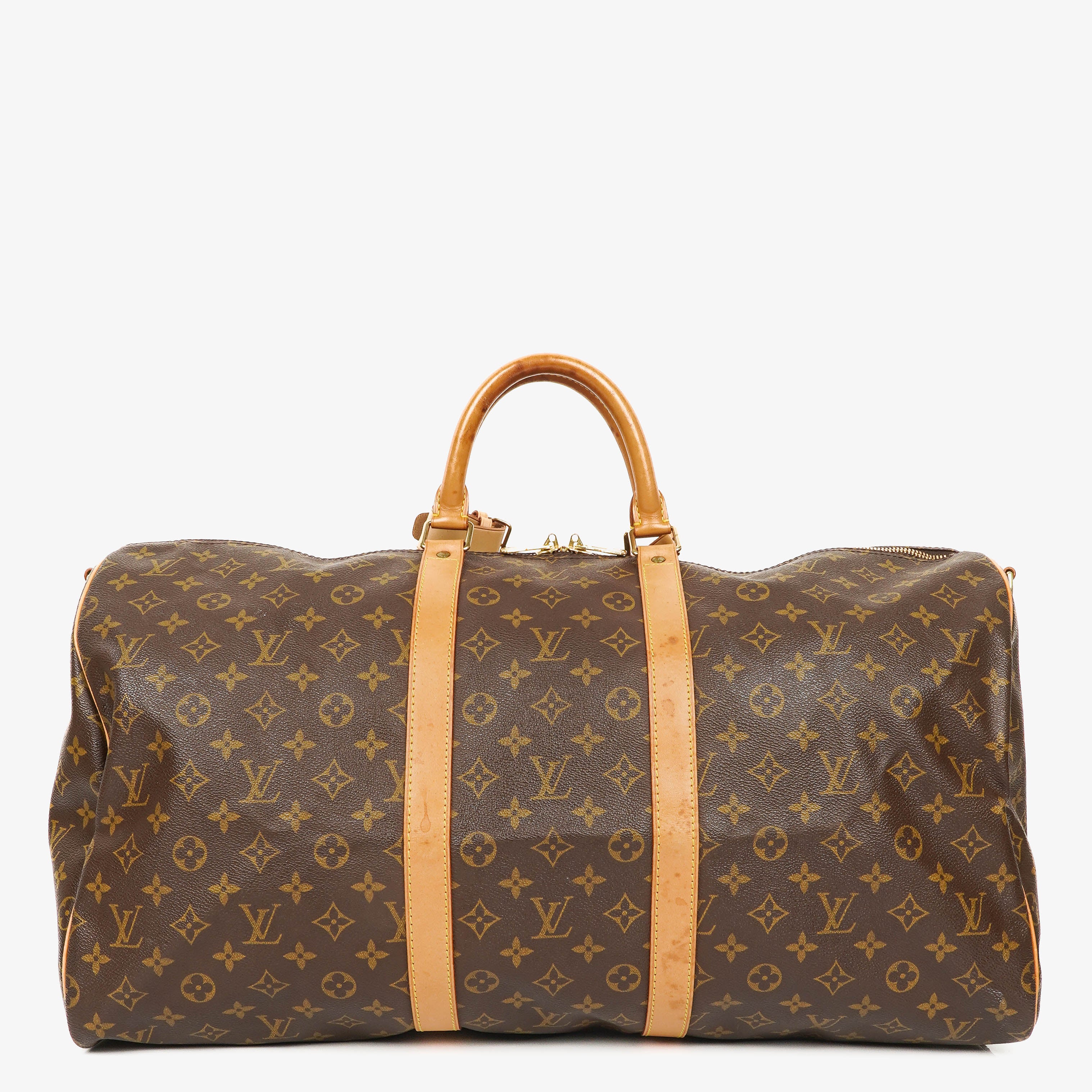 Louis Vuitton Keepall 55 Bandoulière Monogram Canvas Travel Bag