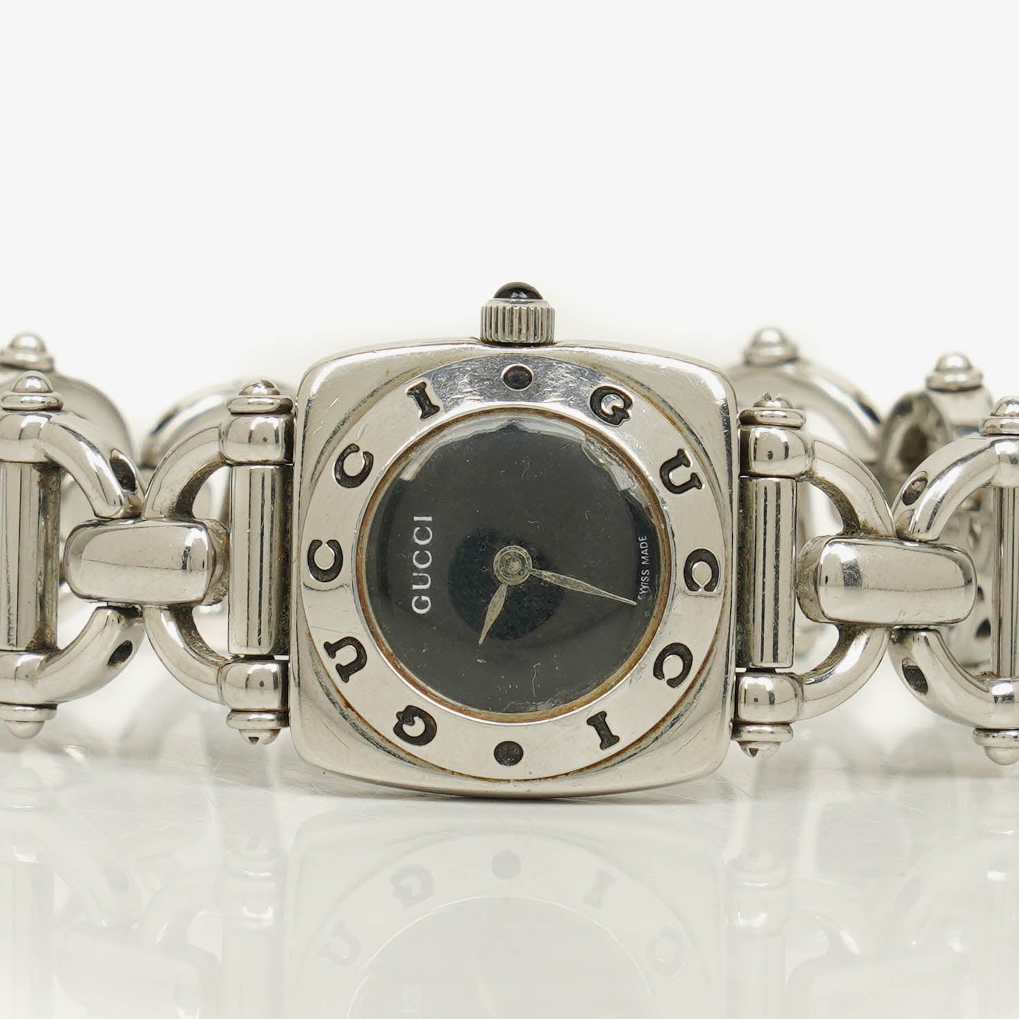 Gucci Horsebit Stainless Steel 22mm 6400L Quartz Watch