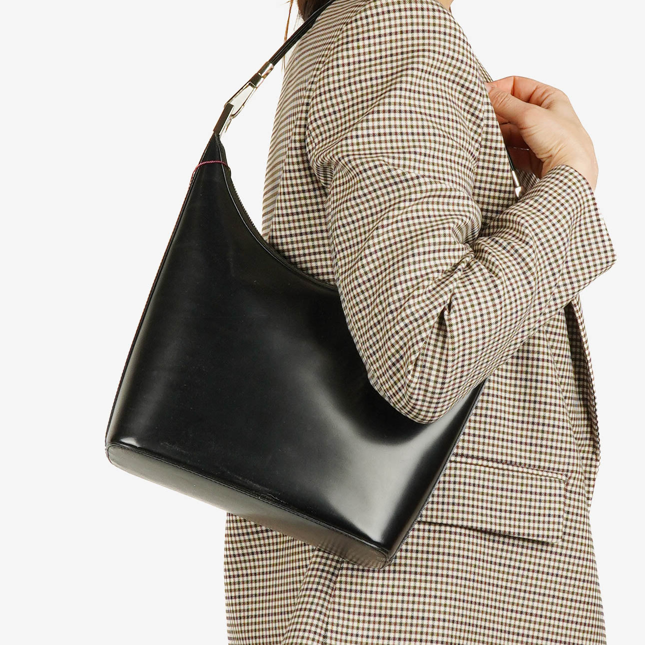 Gucci Svart Läder Axelväska