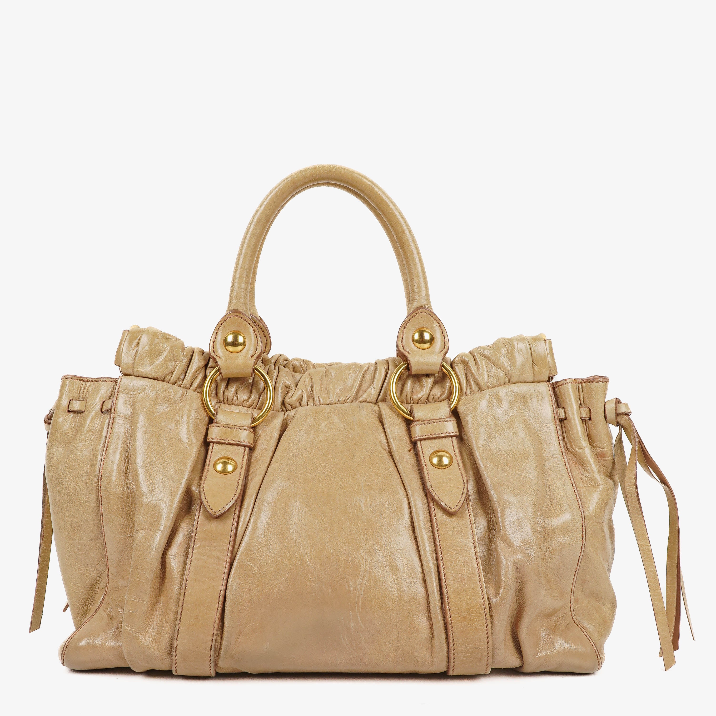 Miu Miu Vitello Lux Cammeo Satchel Bag