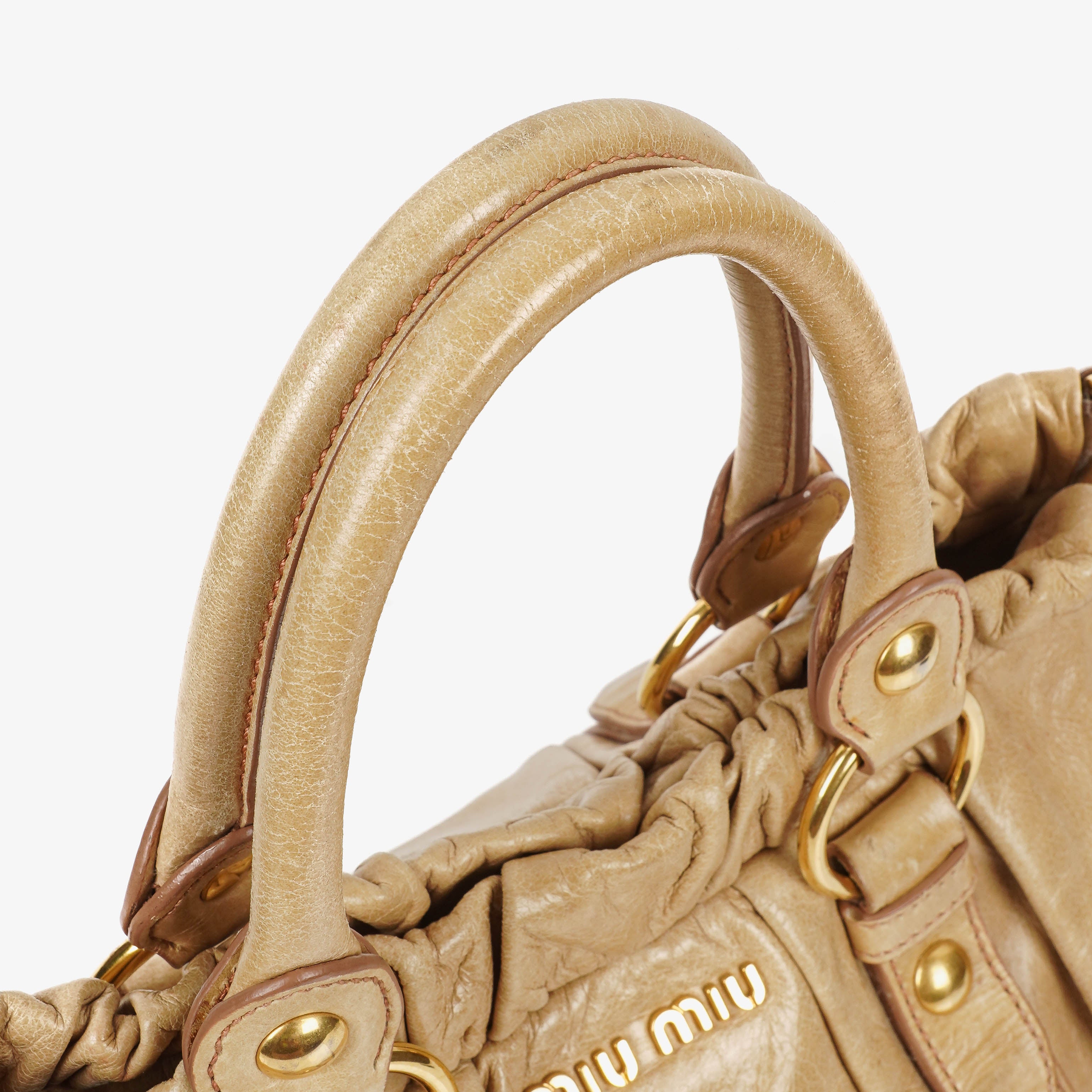 Miu Miu Vitello Lux Cammeo Satchel Bag
