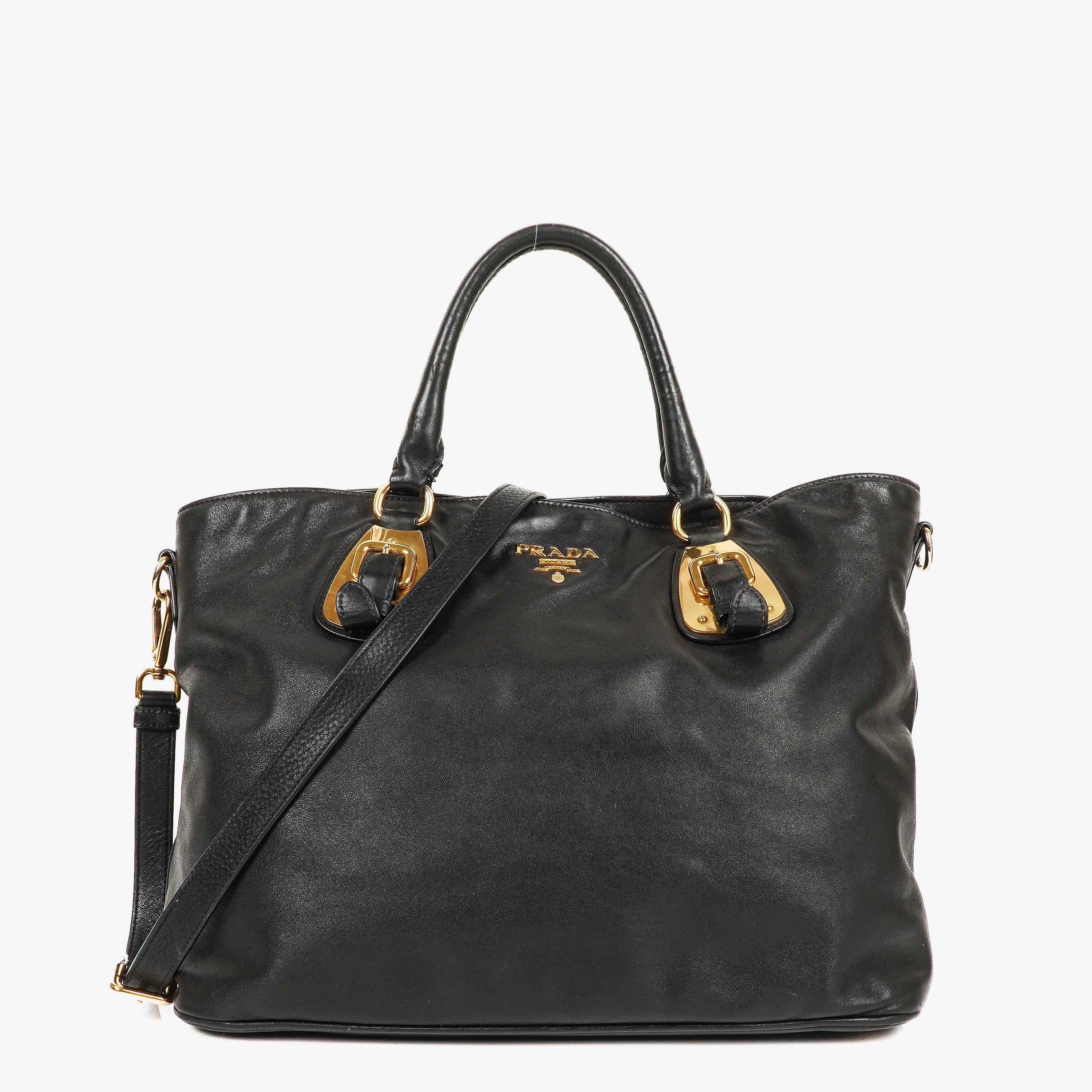 Prada Nero Leather Tote Bag