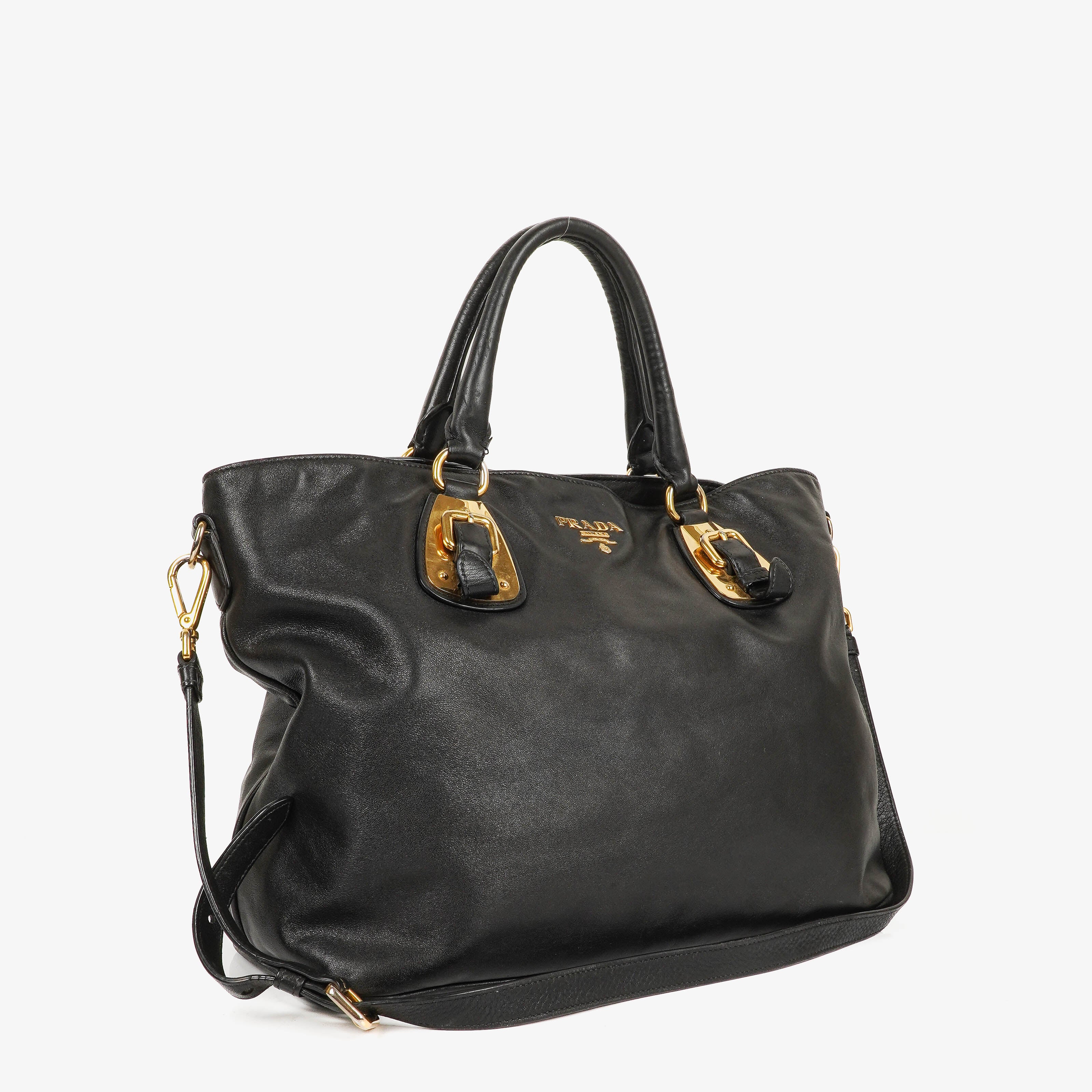Prada Nero Leather Tote Bag