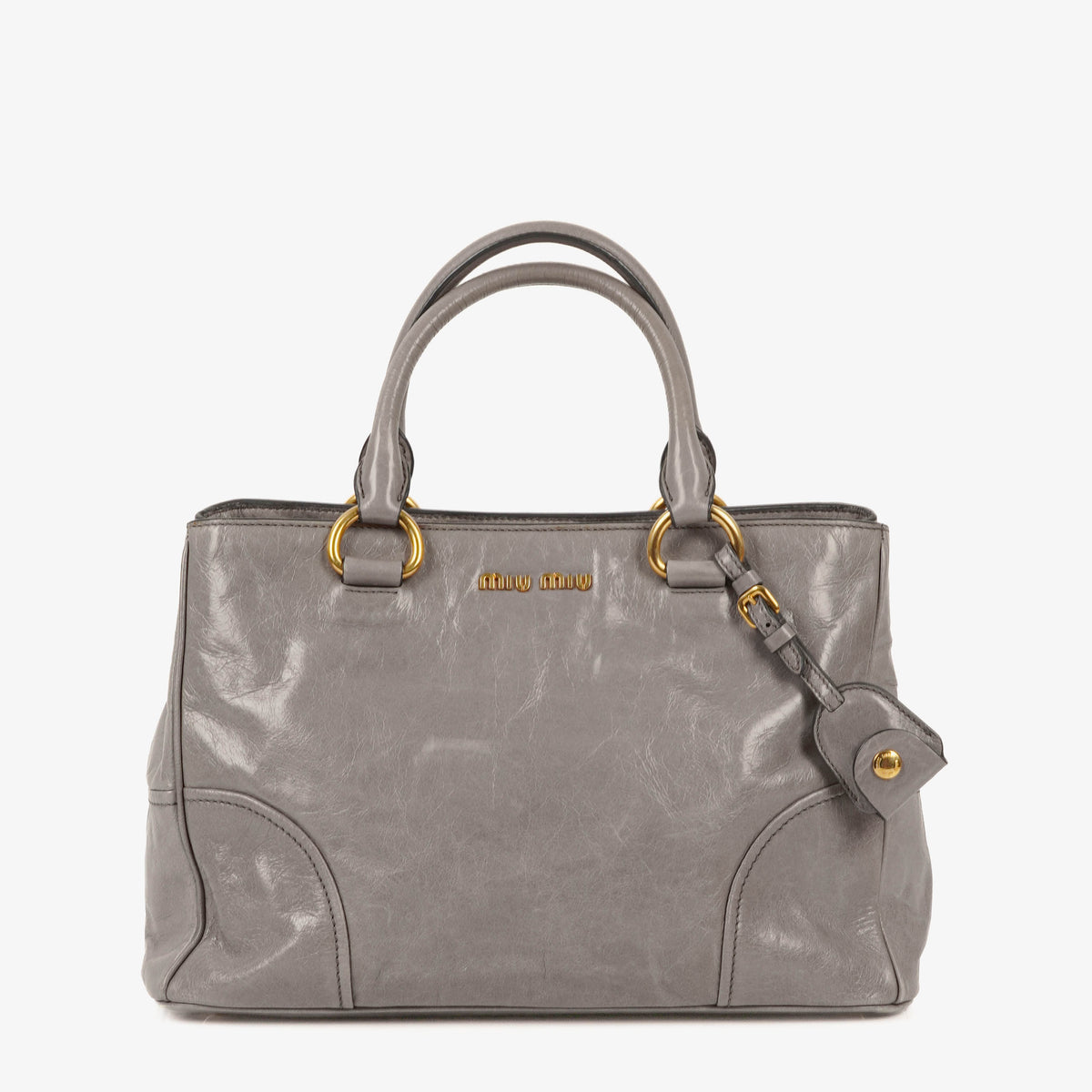 Miu Miu Vitello Shine Peltro Bag