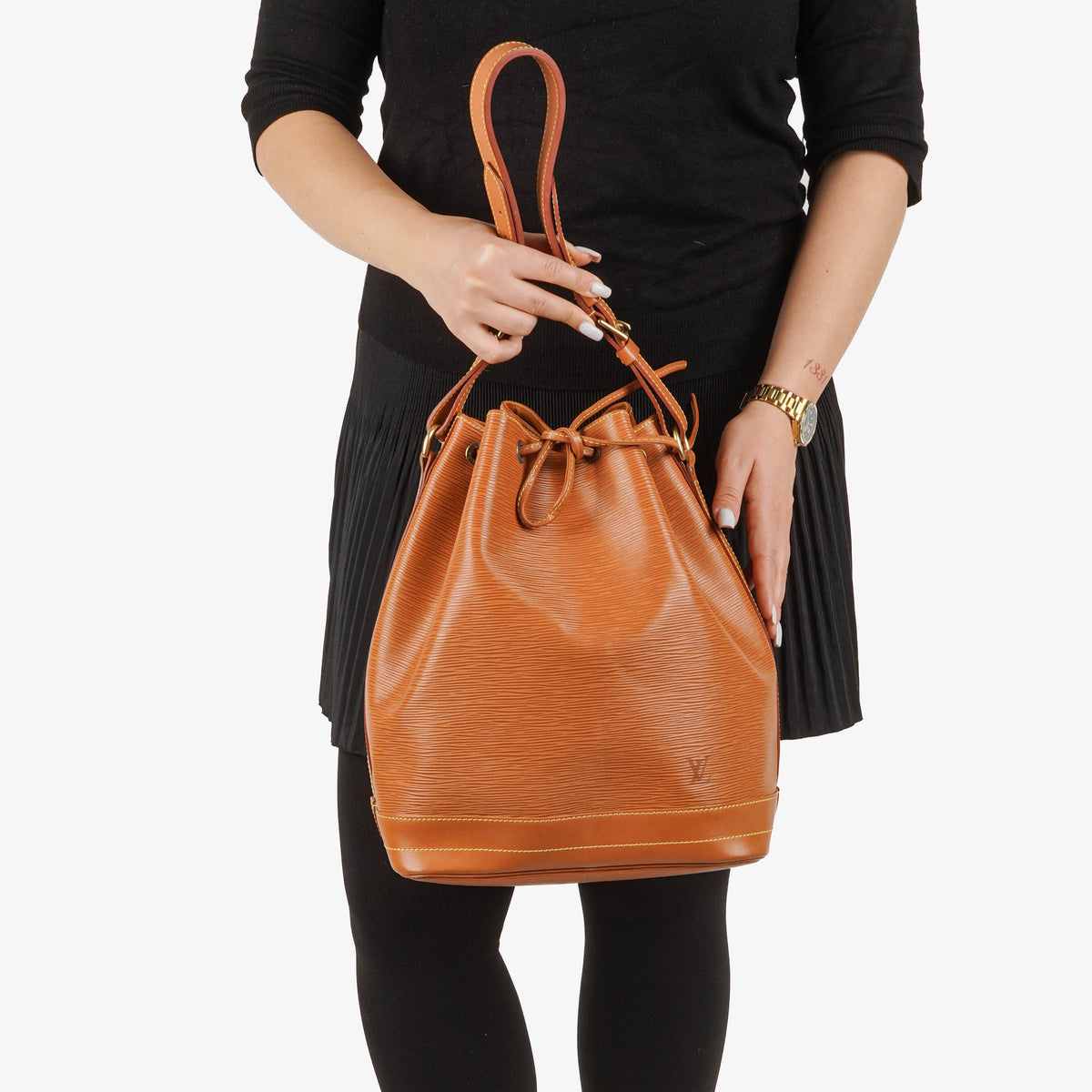 Louis Vuitton Noe Grande Cognac EPI Leather Shoulder Bag