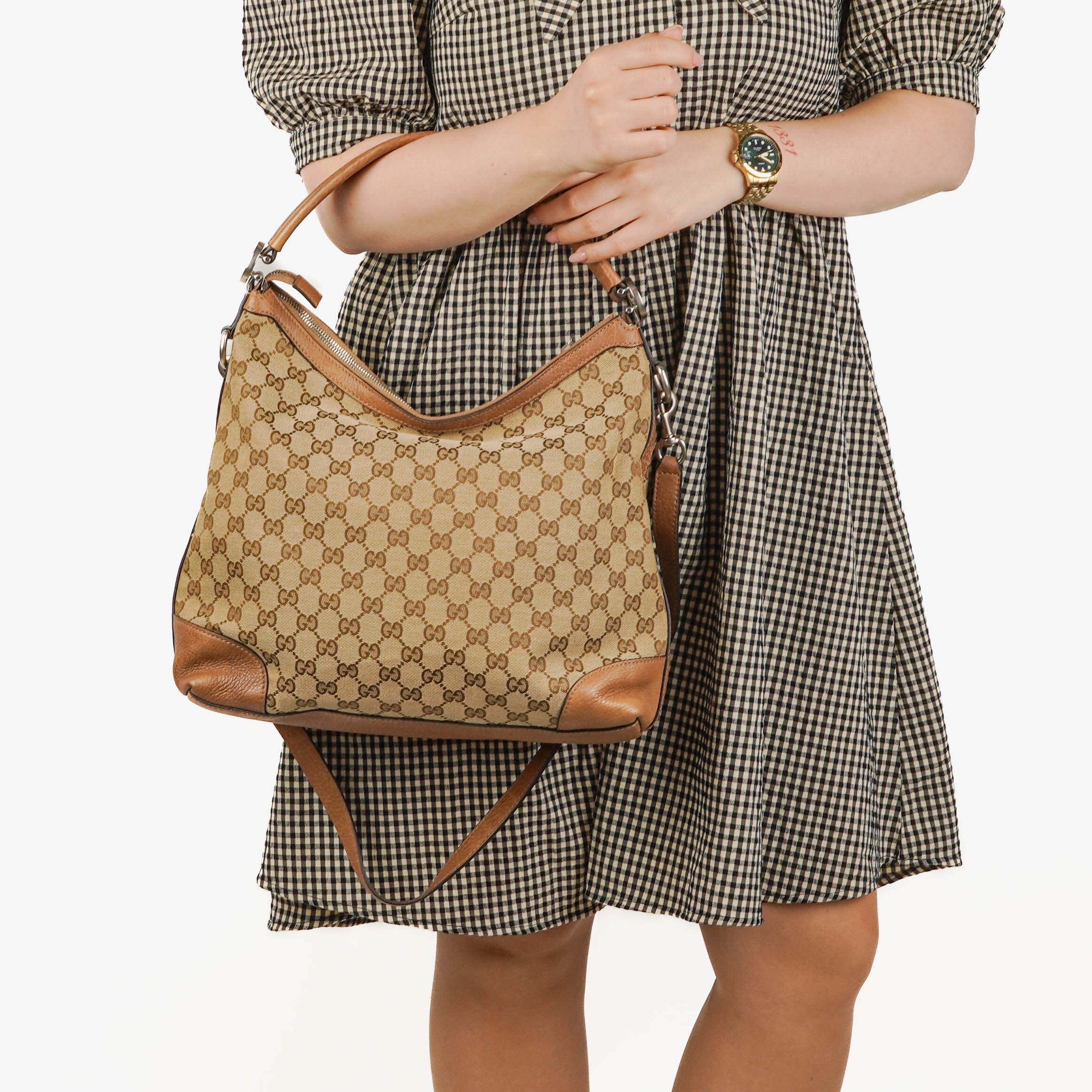 Gucci GG Canvas Hobo Bag