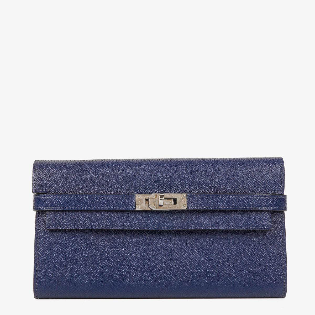 Hermès Kelly Longue Wallet In Bleu Saphir Epsom Leather