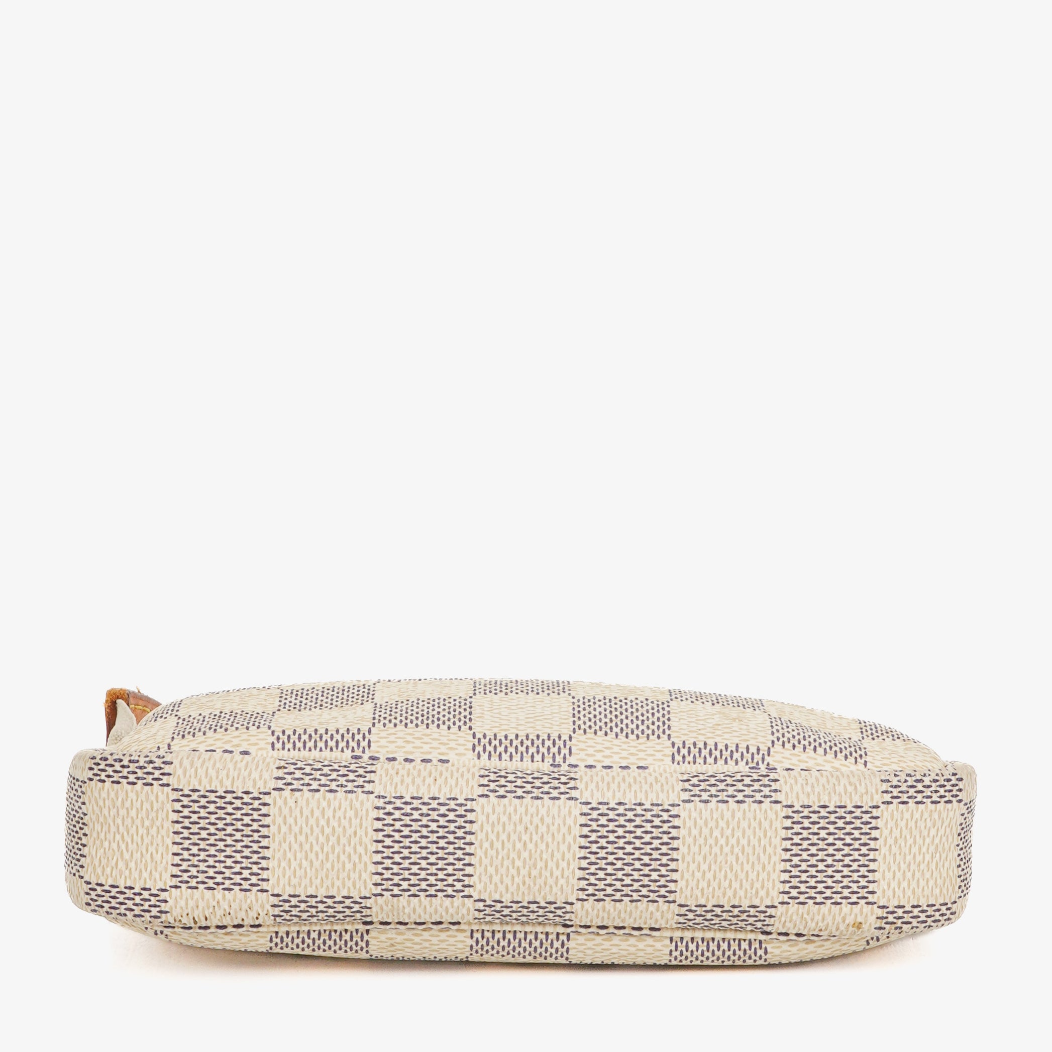 Louis Vuitton Mini Pochette Accessoires Damier Azur Clutch Handbag