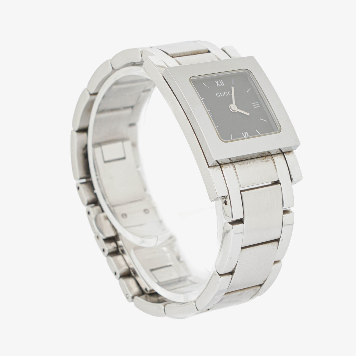 Gucci 7900L Rectangular Stainless Steel Watch