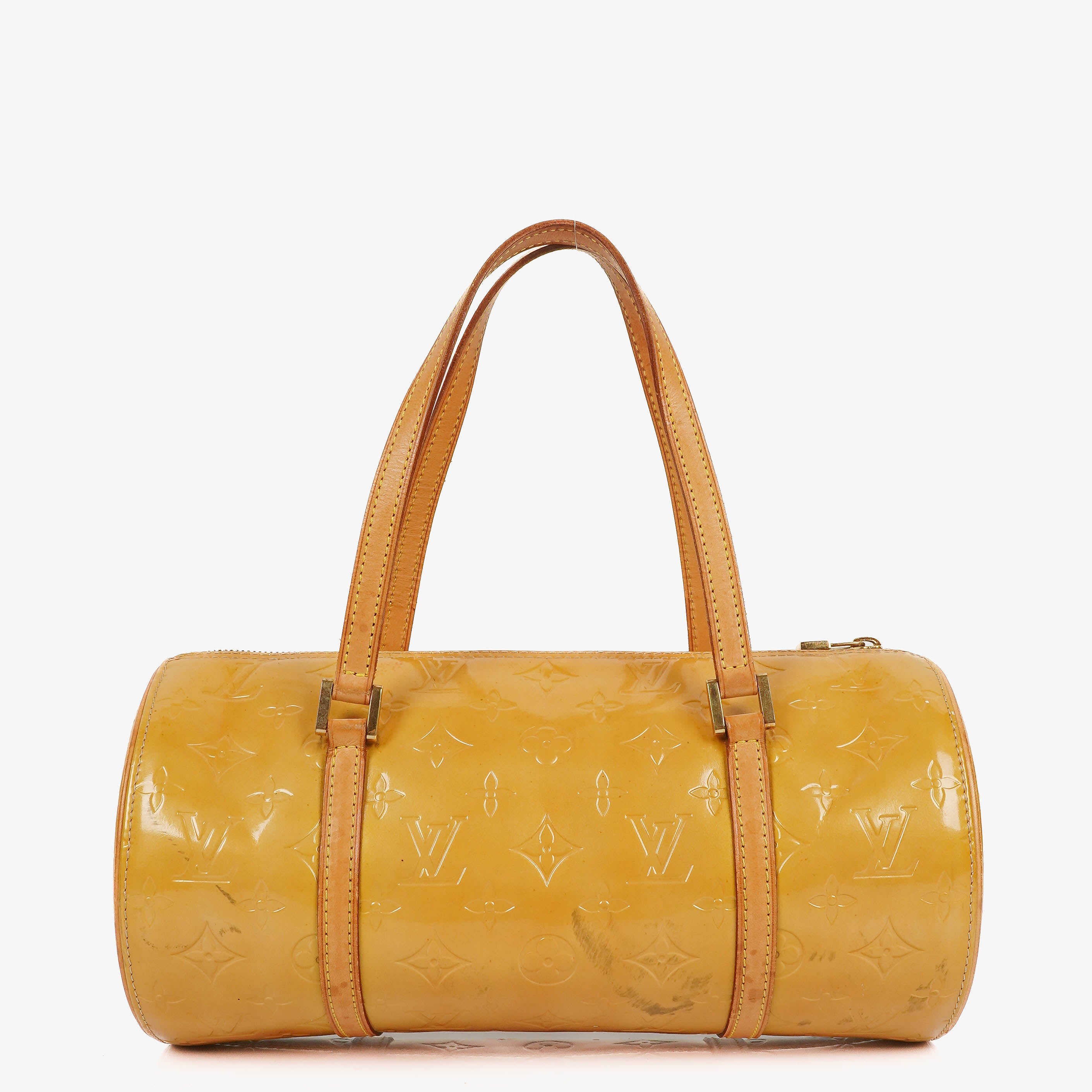 Louis Vuitton Papillon 30 Bedford Yellow Monogram Vernis Leather Bag