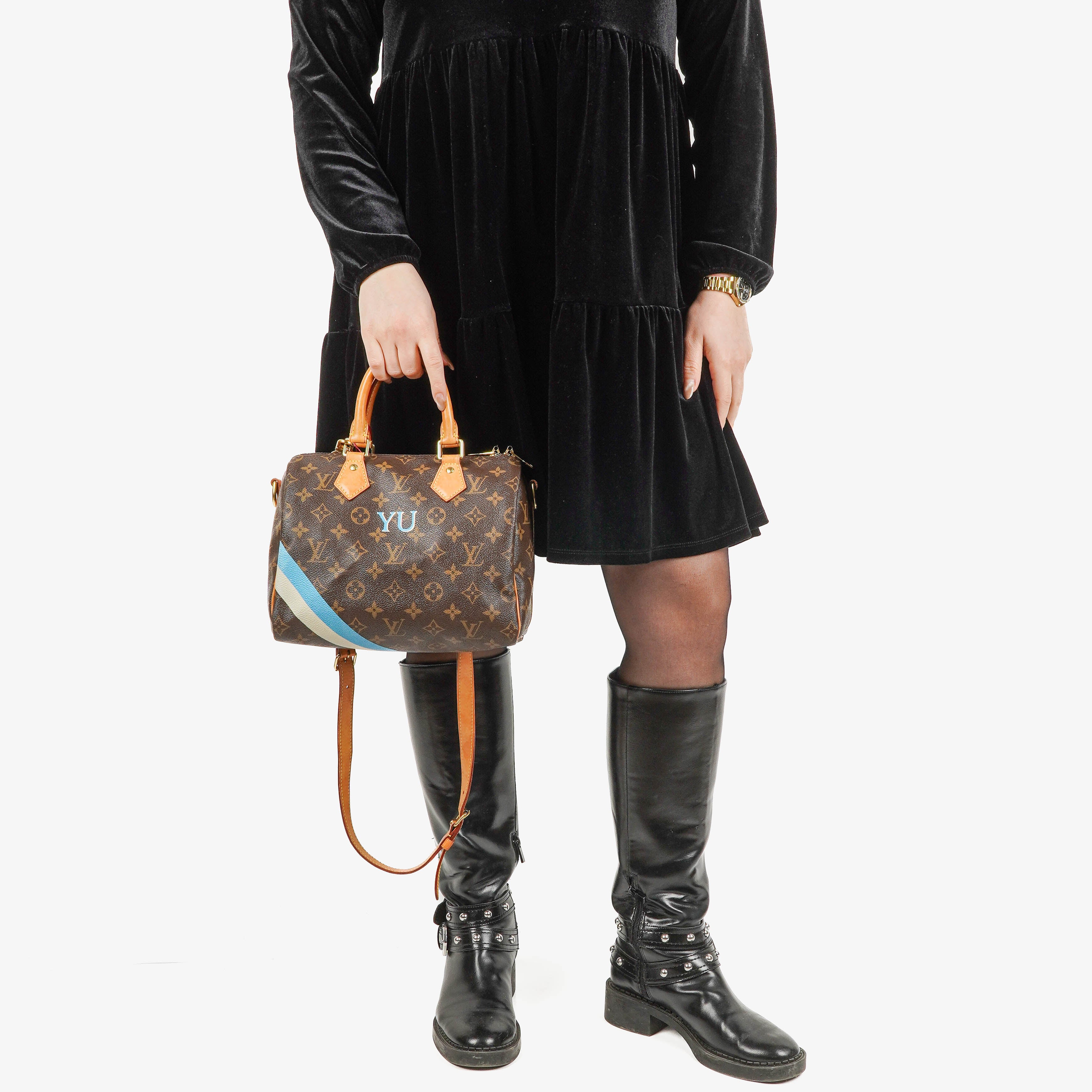 Louis Vuitton Speedy 25 Bandoulière Monogram Canvas Bag