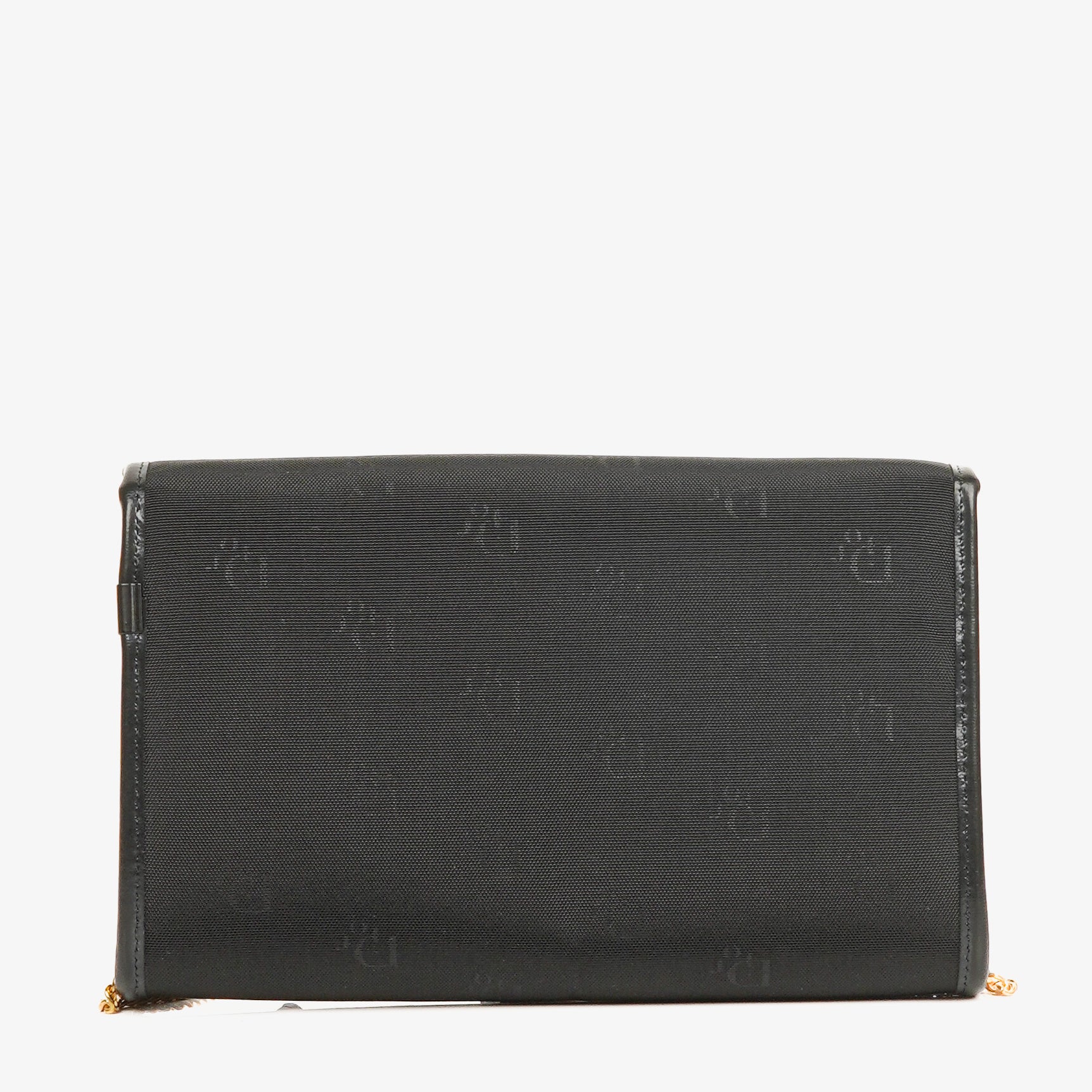 Dior Canvas Chain Black Shoulder Bag