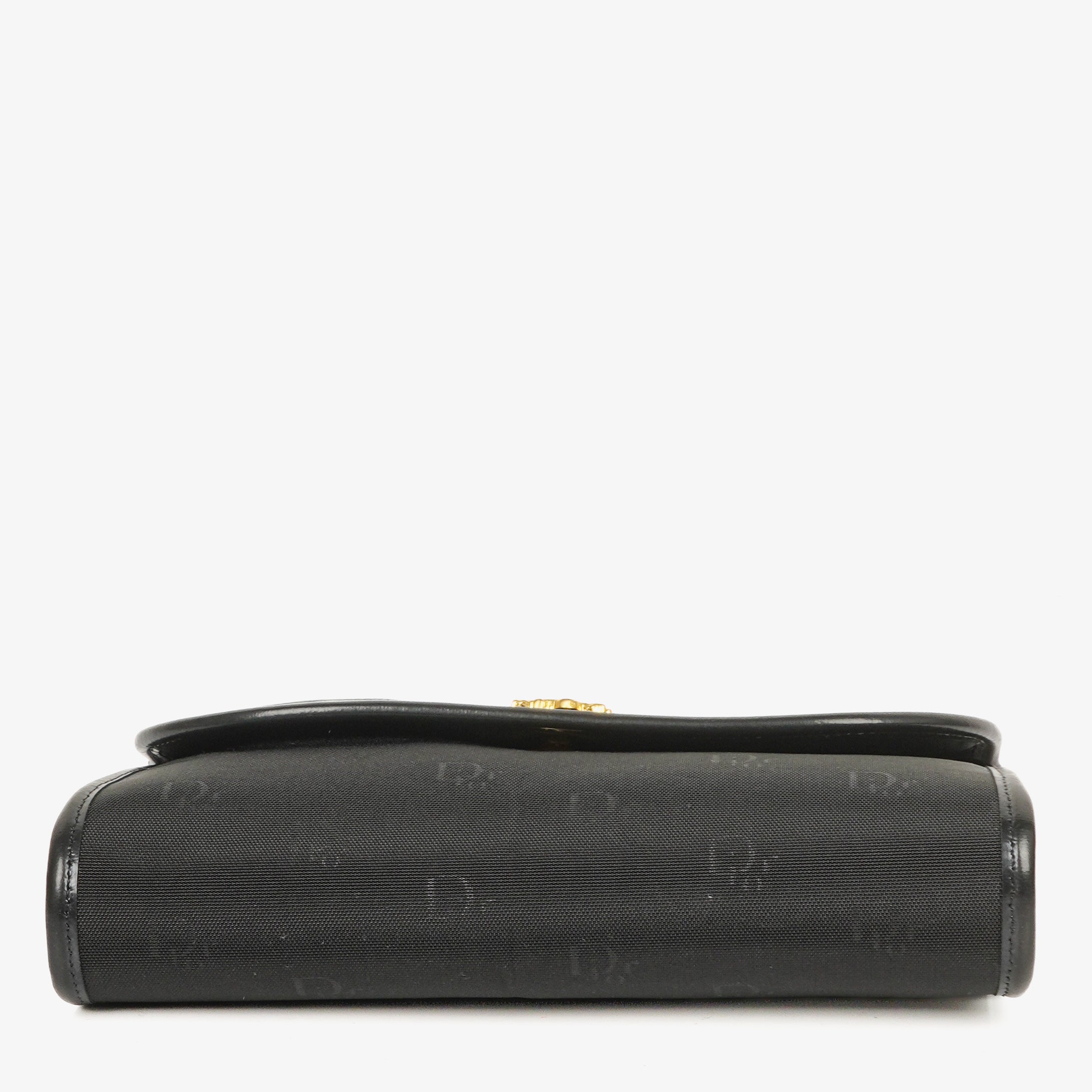 Dior Canvas Chain Black Shoulder Bag