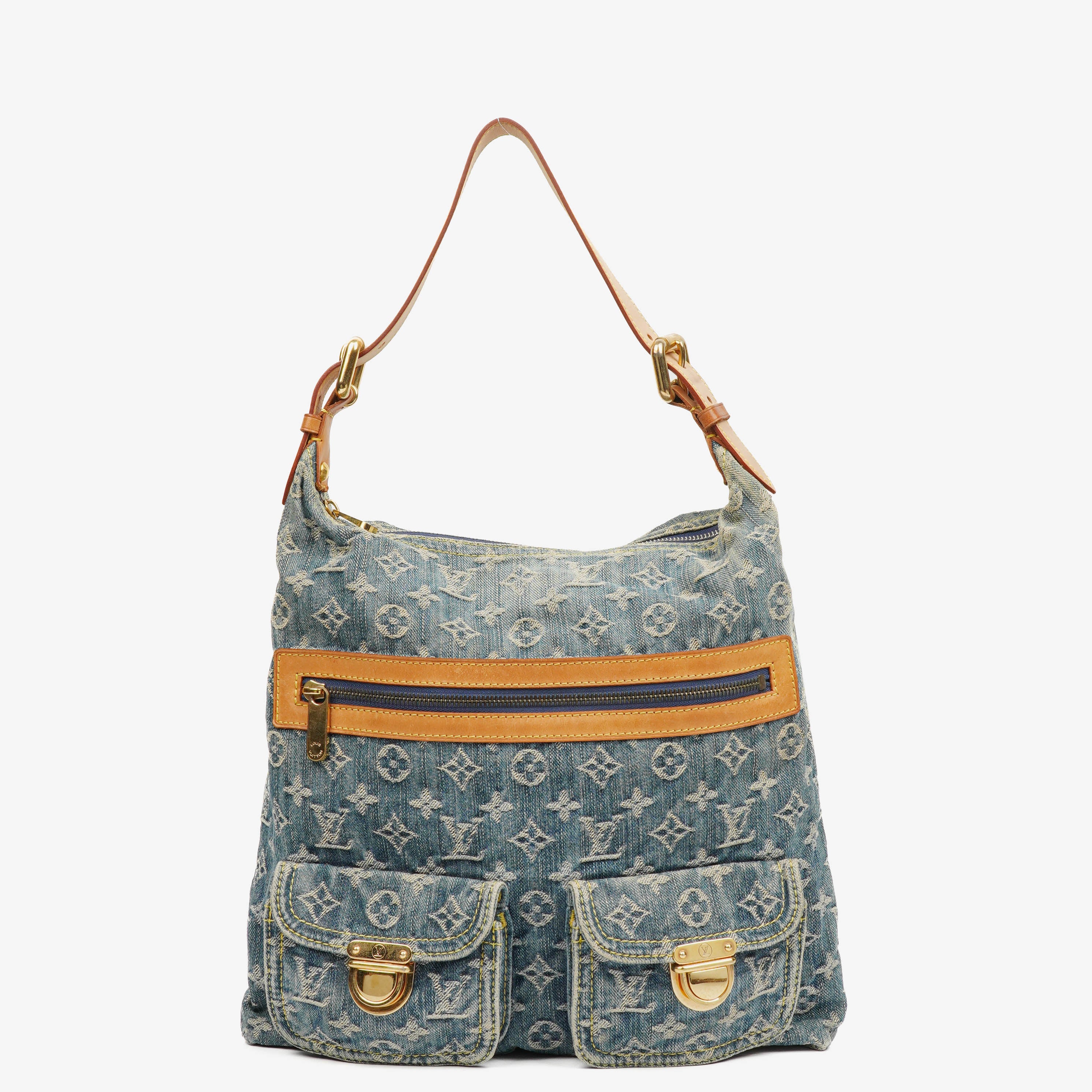 Louis Vuitton Baggy GM Monogram Denim Shoulder Bag