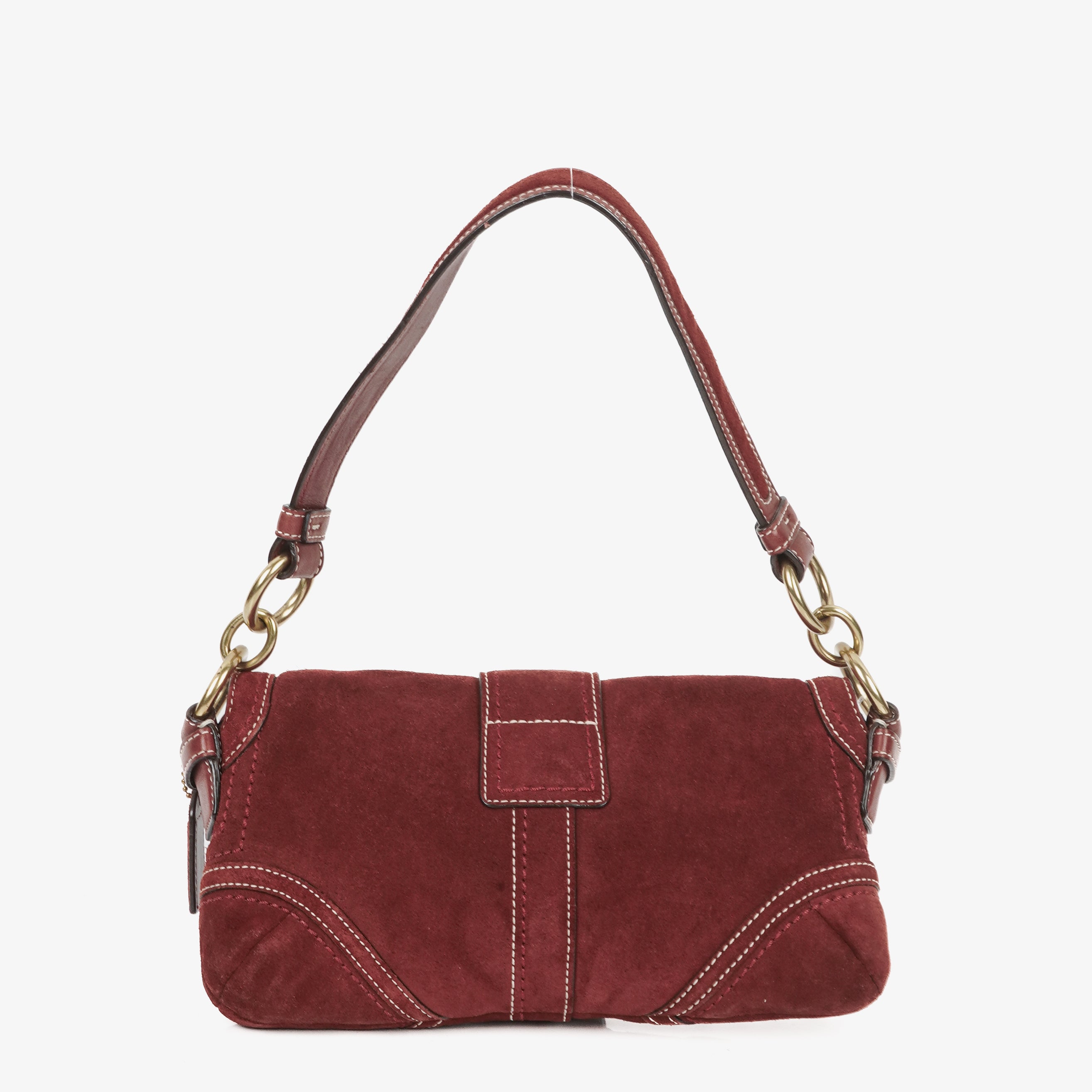 Coach Soho Suede Burgundy Shoulder Bag