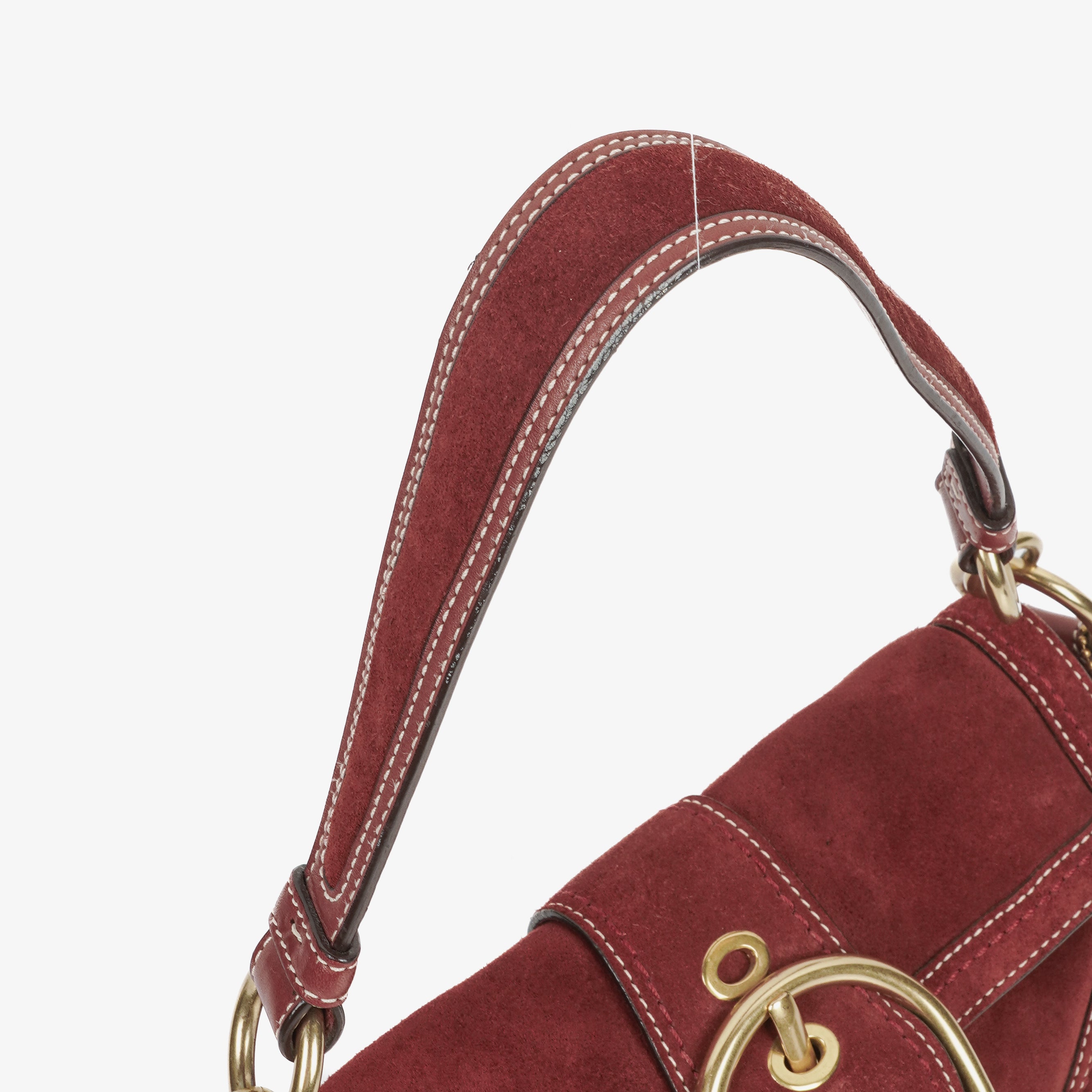 Coach Soho Suede Burgundy Shoulder Bag