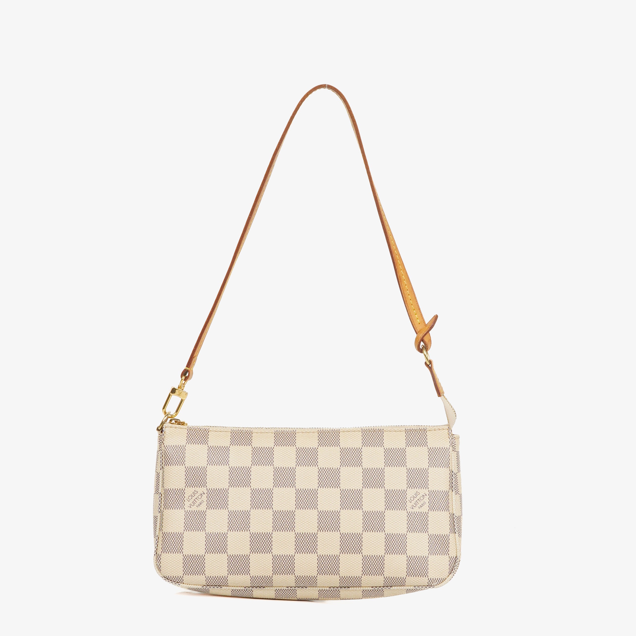 Louis Vuitton Pochette Accessoires NM Damier Azur Canvas Clutch Handbag