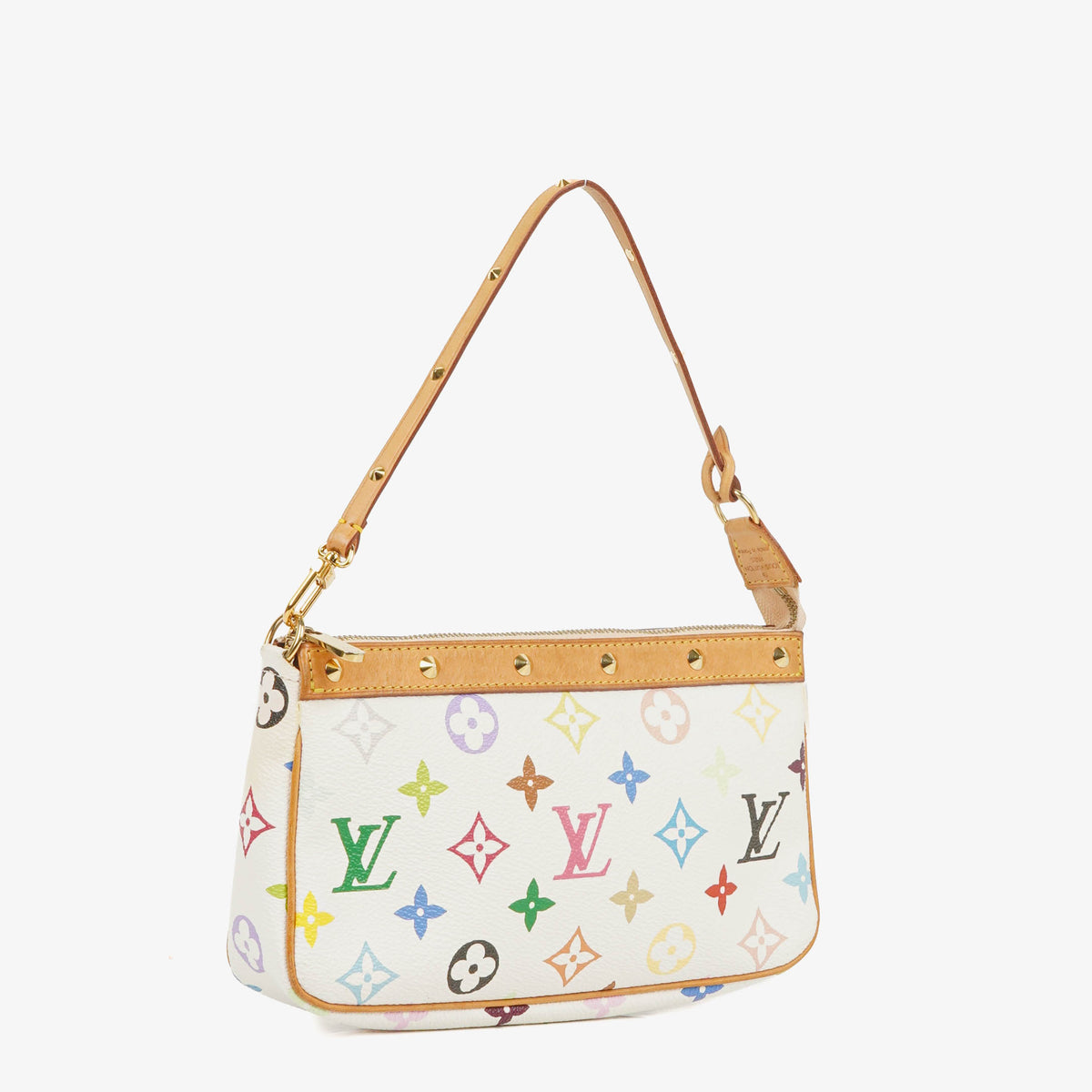 Louis Vuitton Takashi Murakami Pochette Accessoire Multicolor Clutch Handbag