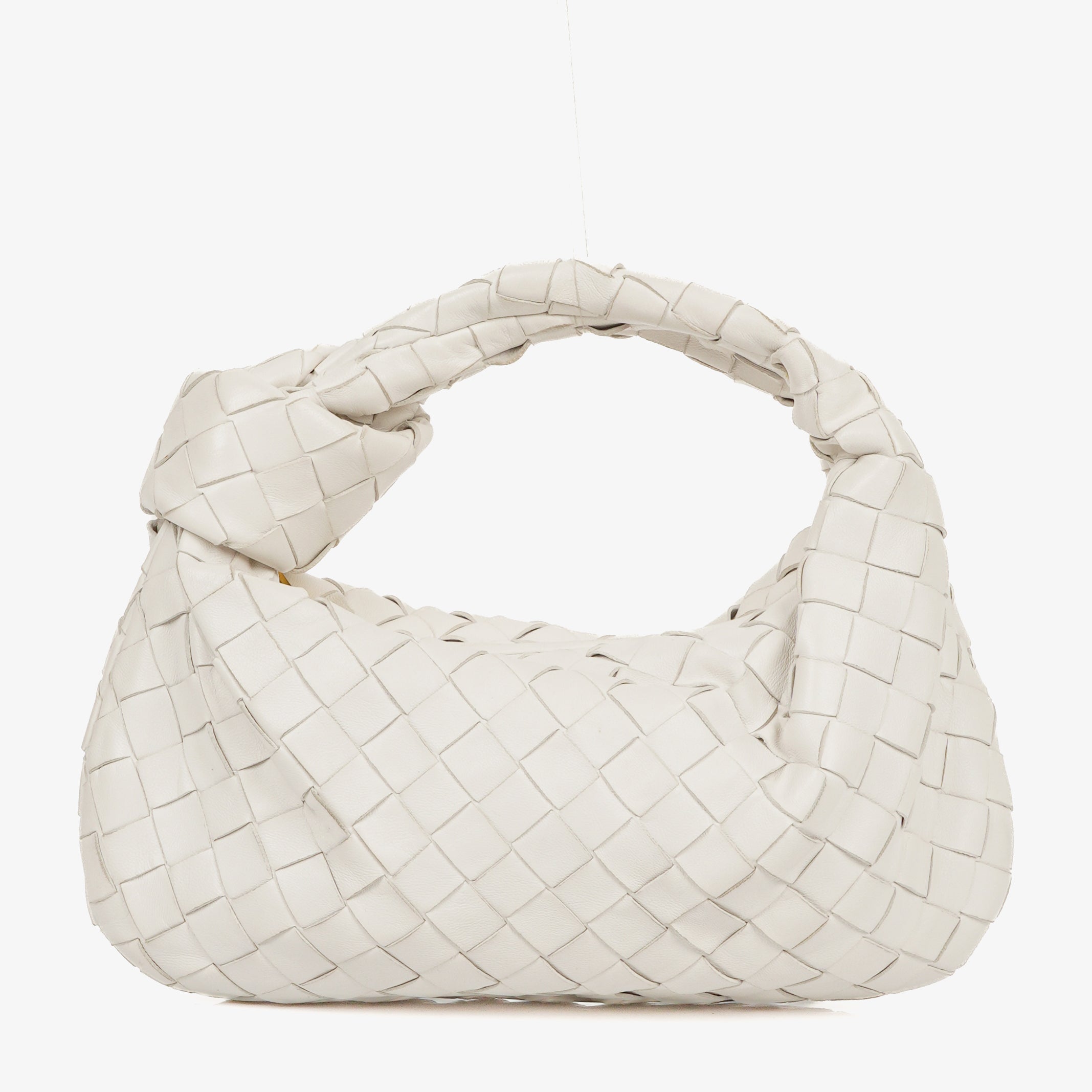 Bottega Veneta Mini Jodie White Leather Bag