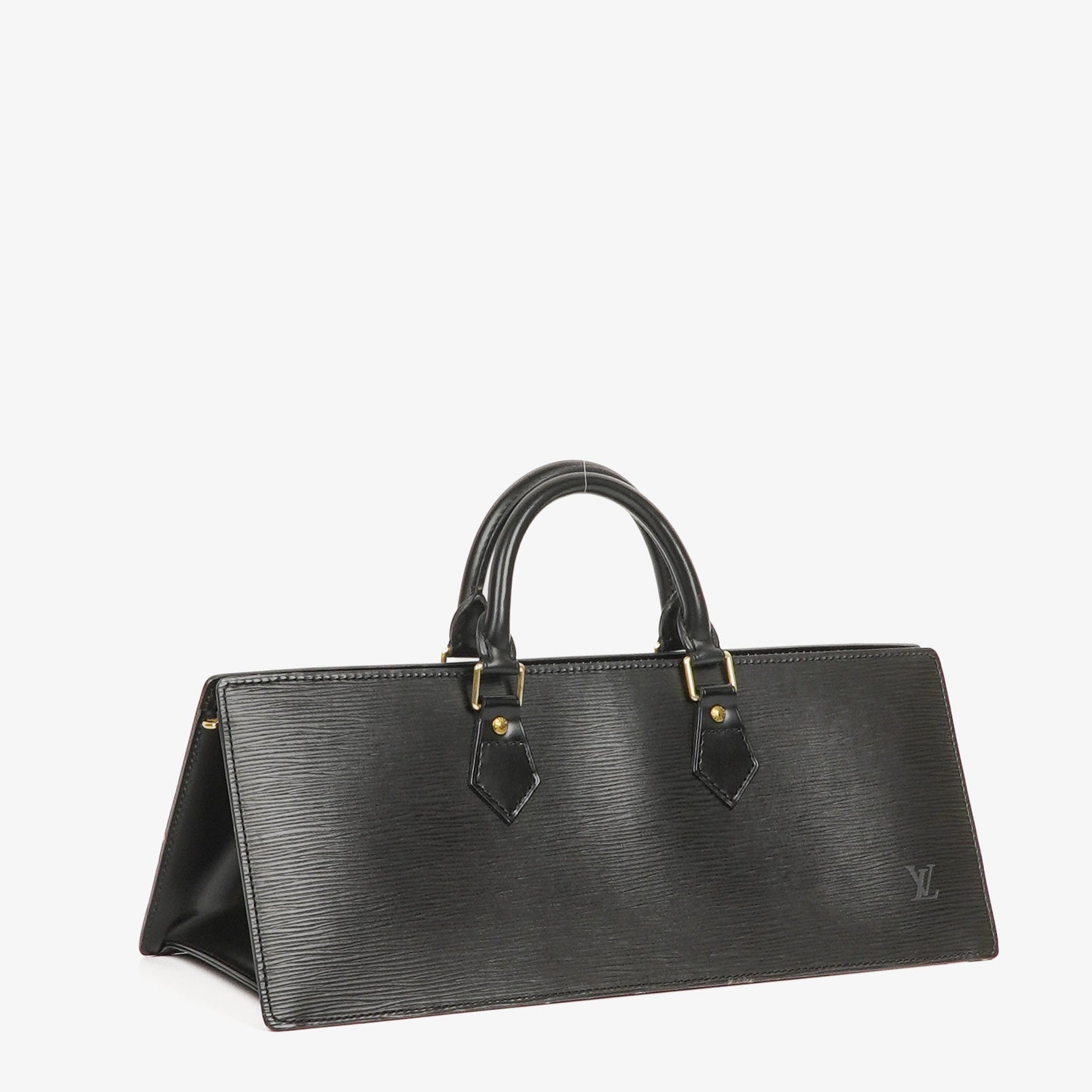 Louis Vuitton Sac Triangle Black EPI Leather Handbag