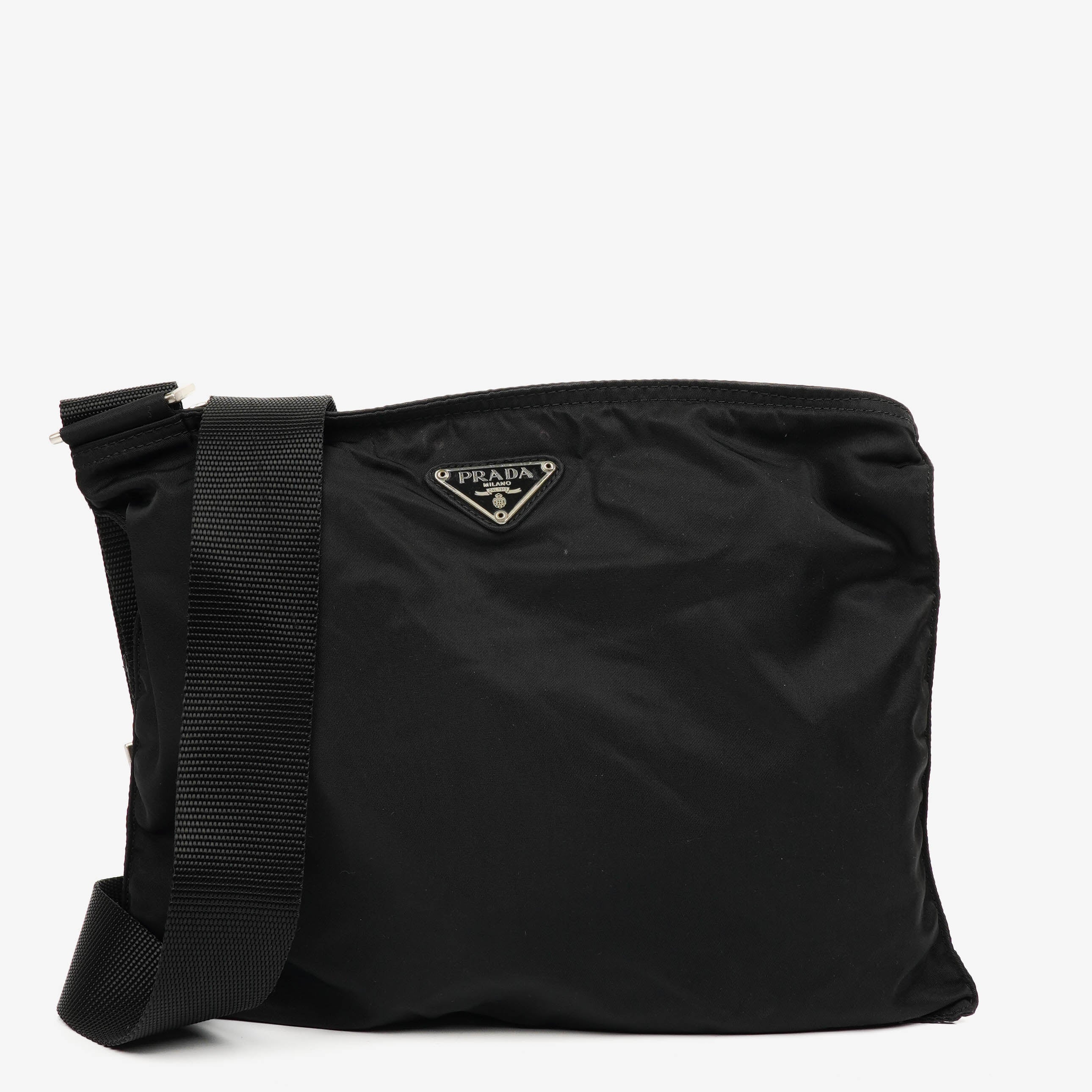 Prada Vela Sport Black Nylon Crossbody Bag