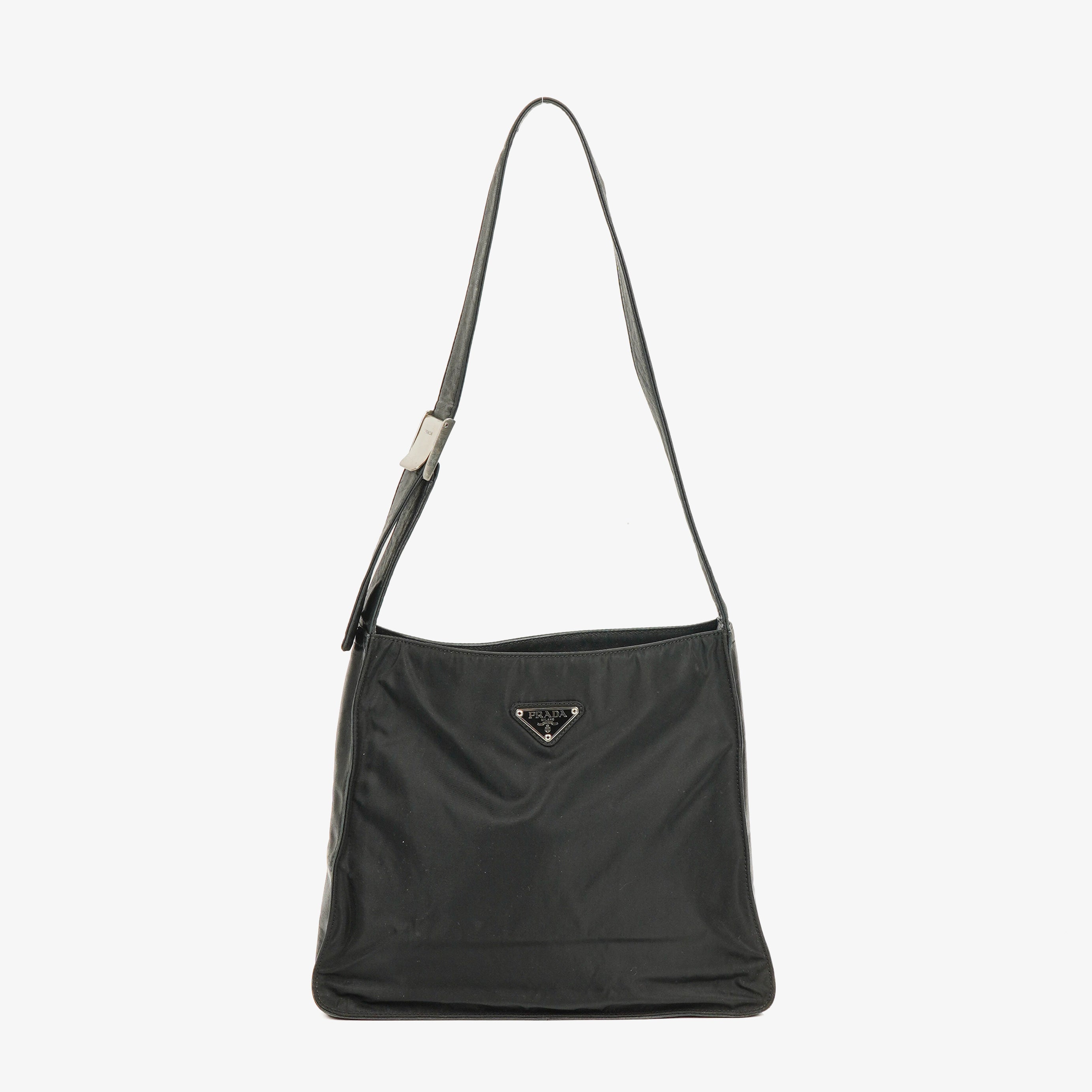 Prada Tessuto Nylon and Leather Shoulder Bag