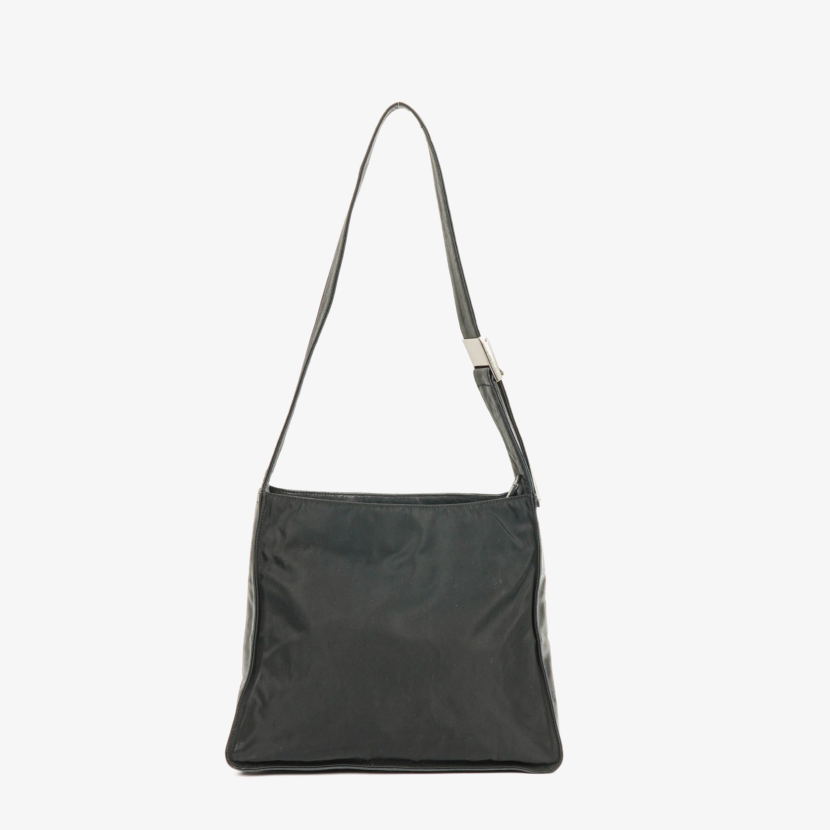 Prada Tessuto Nylon and Leather Shoulder Bag