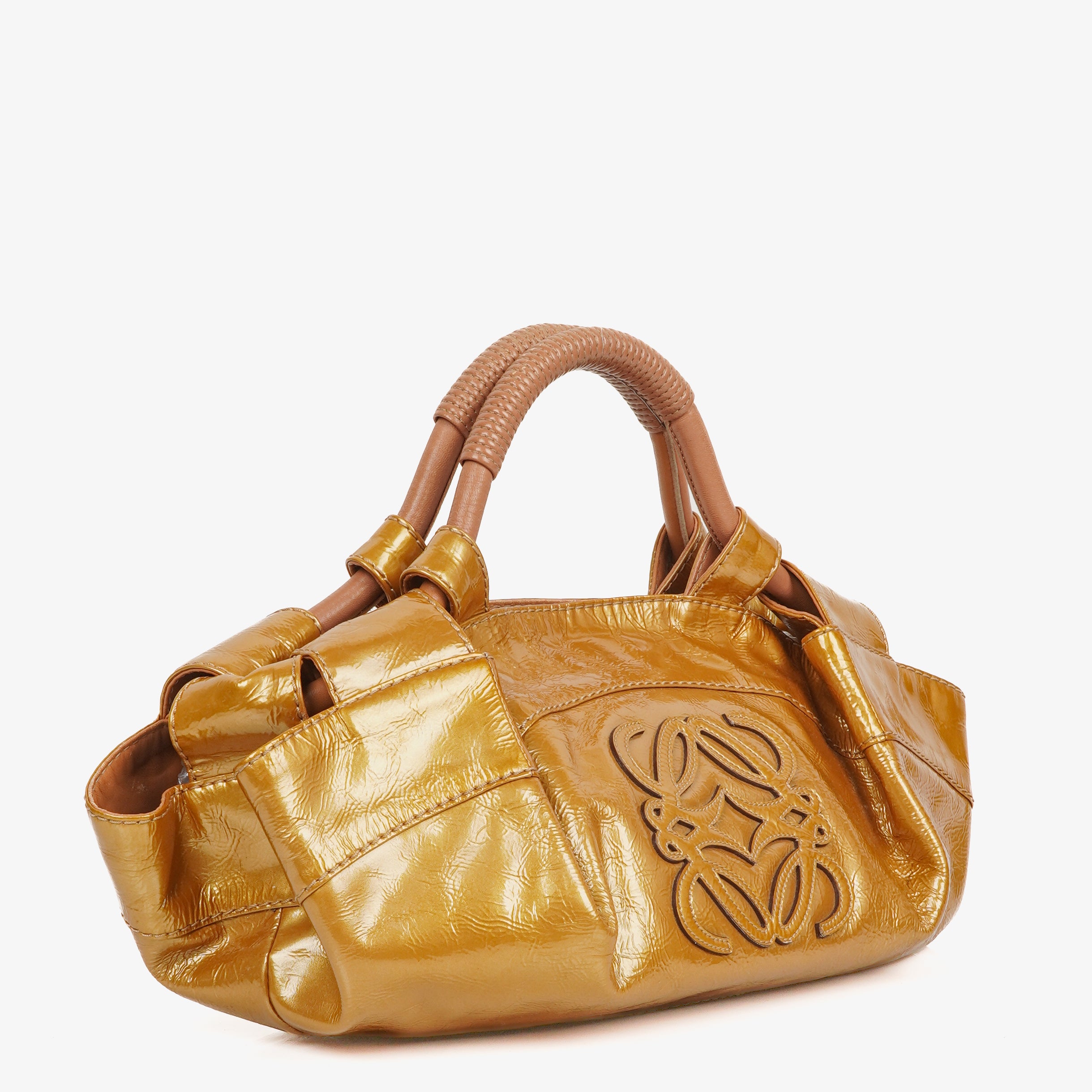 Loewe Aire Patent Leather Anagram Nappa Bag