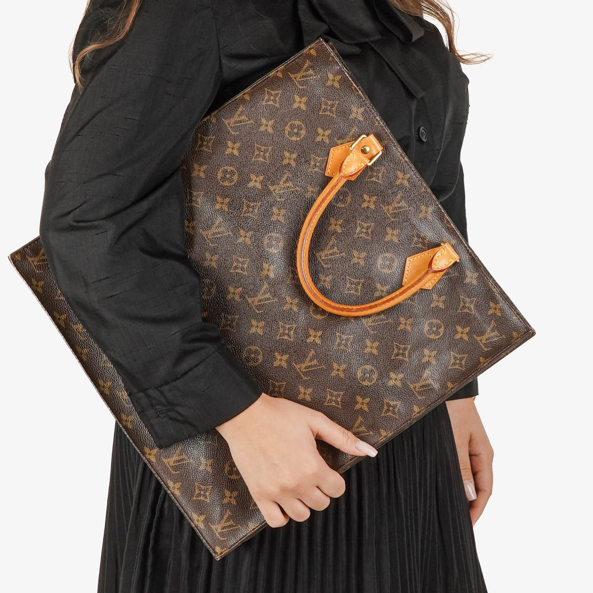 Louis Vuitton Sac Plat Monogram Canvas Bag