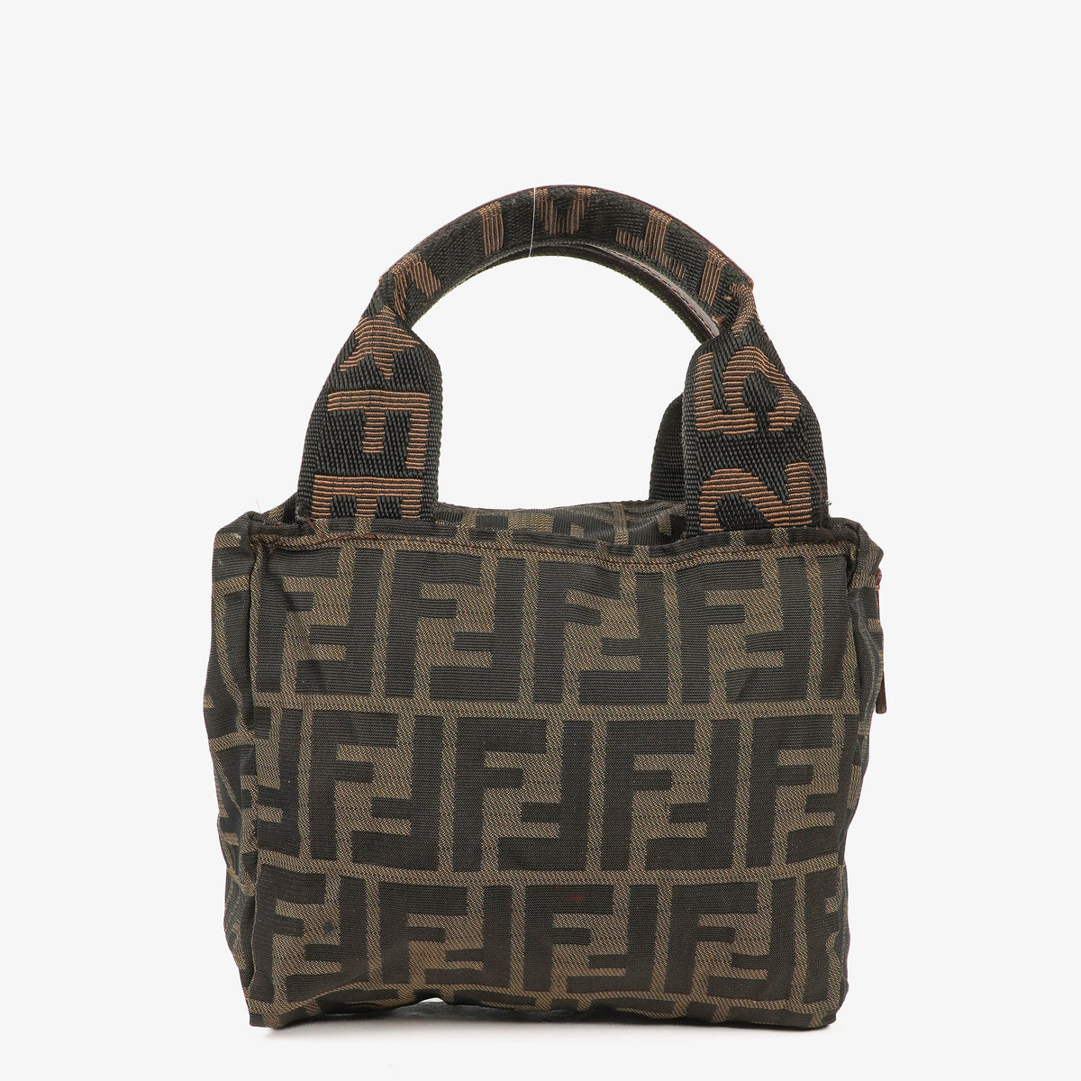 Fendi Fabric FF Tobacco Mini Cosmetic Bag