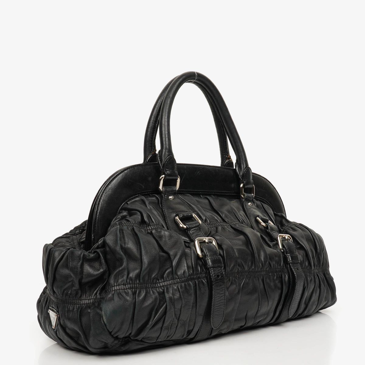 Prada Black Nappa Gaufre Leather Bag