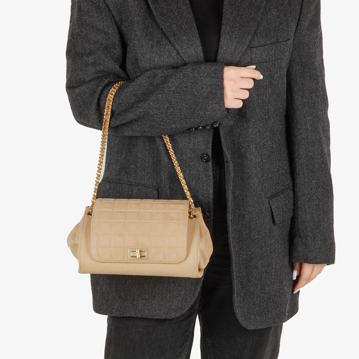 Chanel Chocolate Bar Accordion Flap Bag