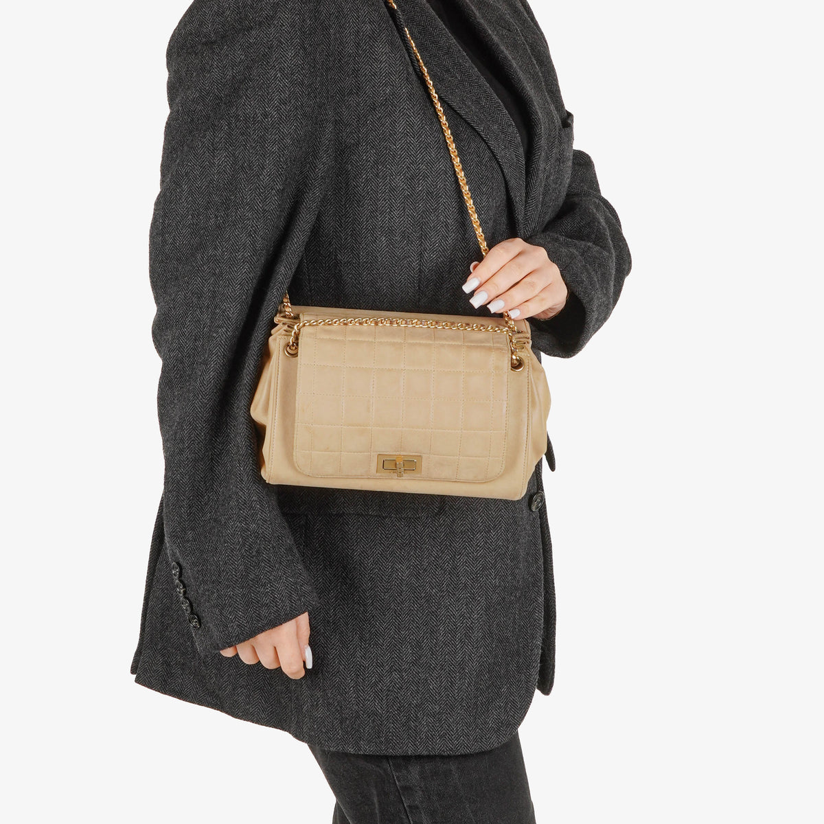 Chanel Chocolate Bar Accordion Flap Bag