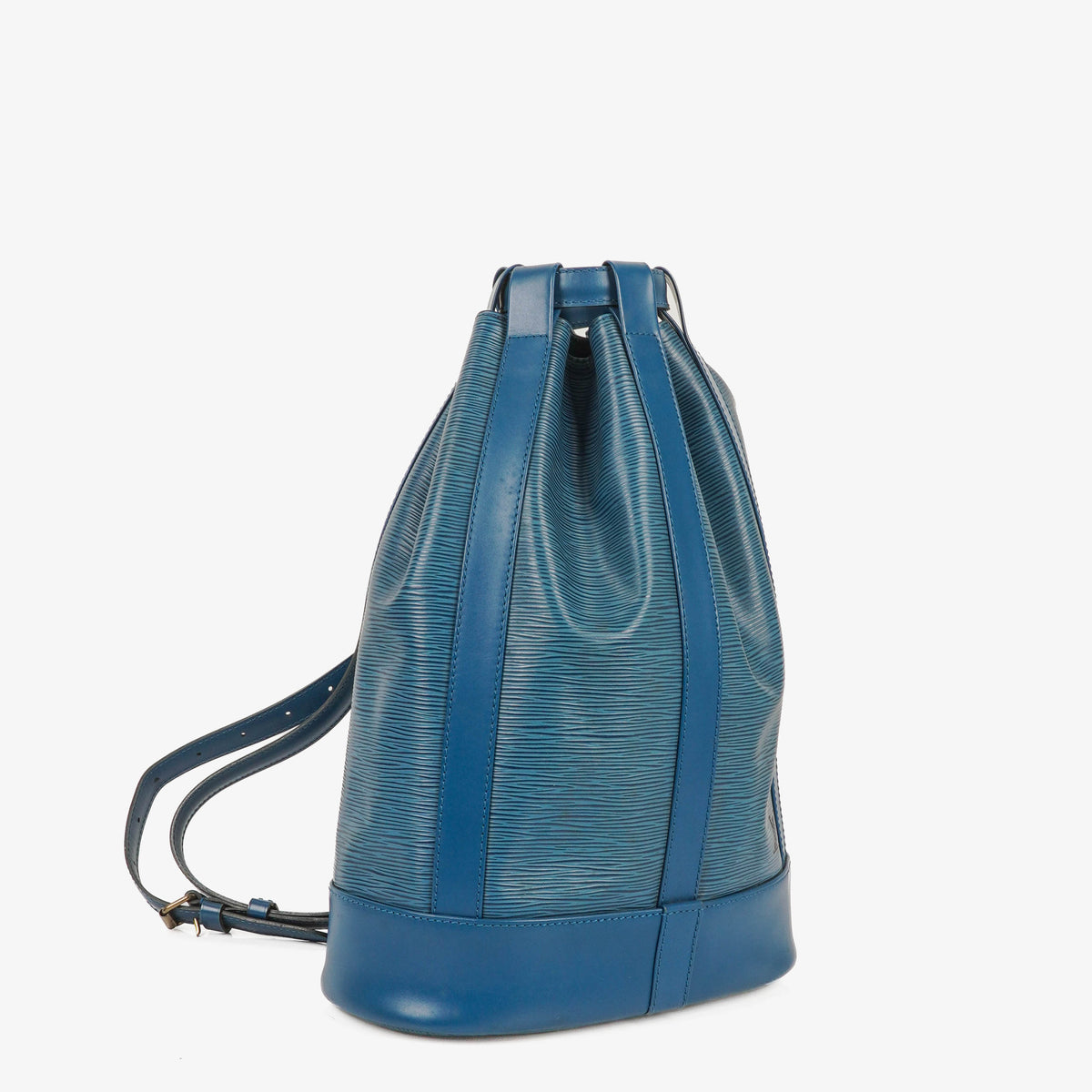 Louis Vuitton Randonnee PM Blue EPI Leather Backpack