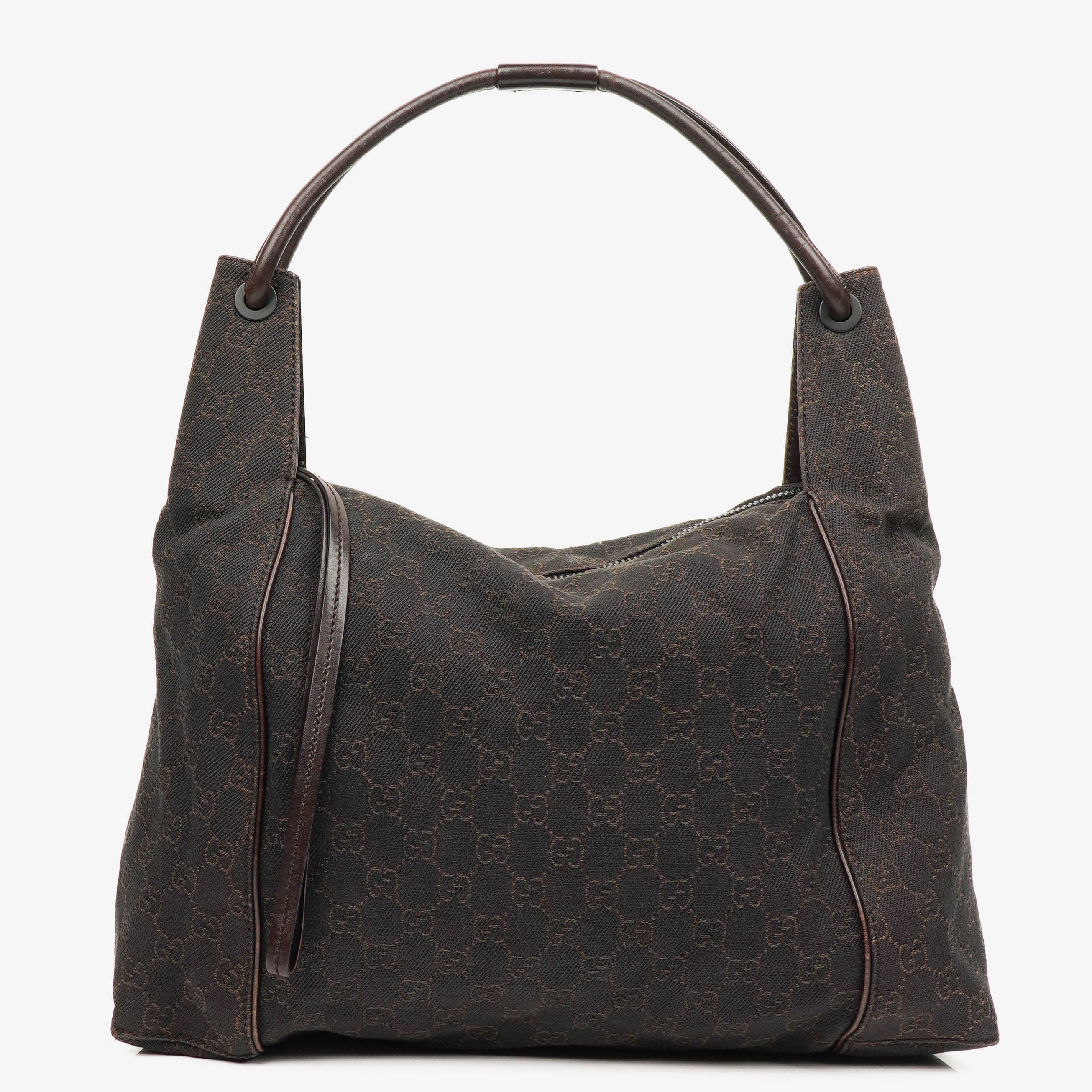 Gucci Brown GG Monogram Canvas Hobo Shoulder Bag