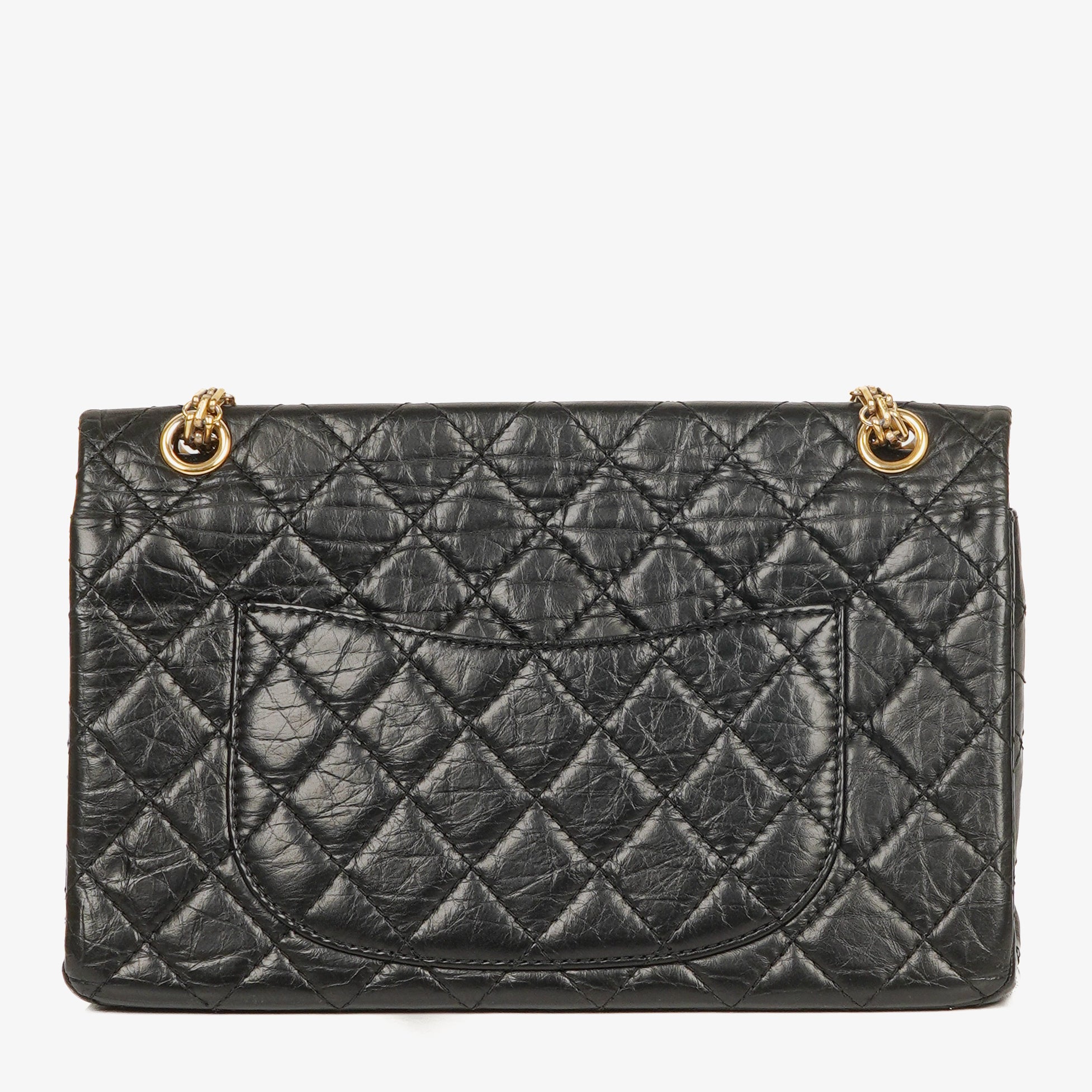 Chanel 2.55 Reissue Black Aged Calfskin Double Flap Bag