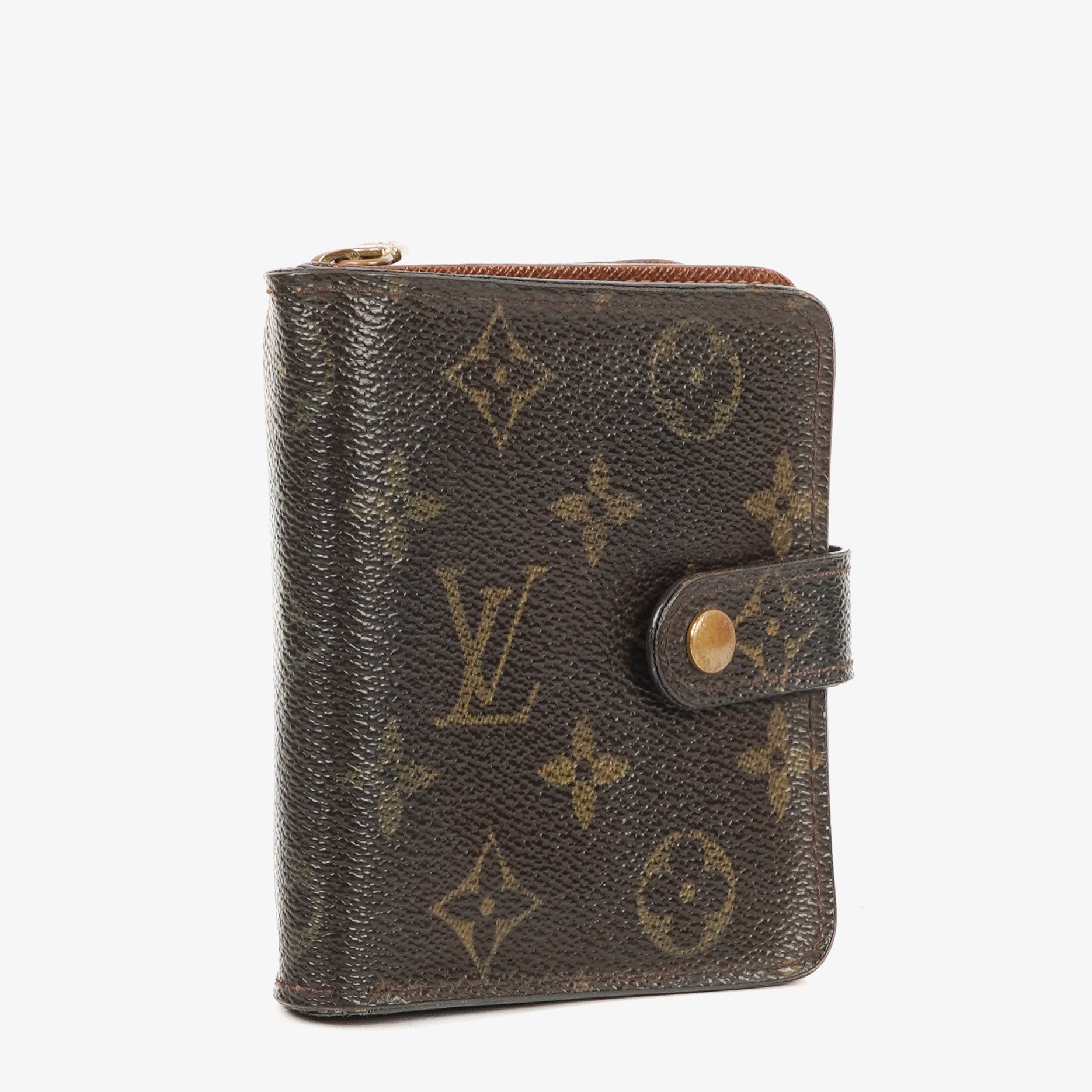 Louis Vuitton Monogram Canvas Compact Zippy Wallet