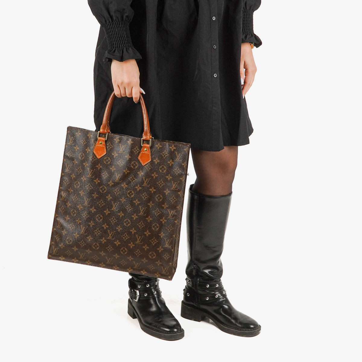 Louis Vuitton Sac Plat Monogram Canvas Bag