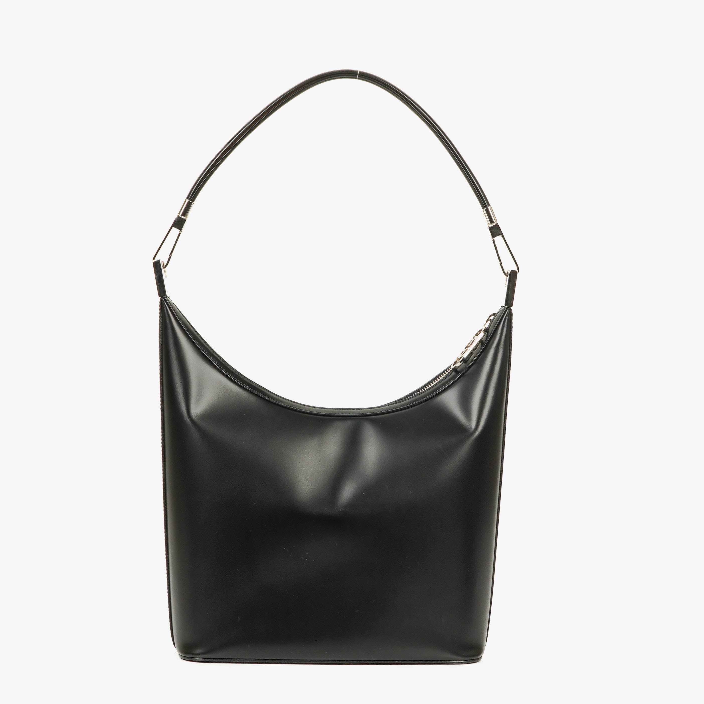 Gucci Black Leather Hobo Shoulder Bag