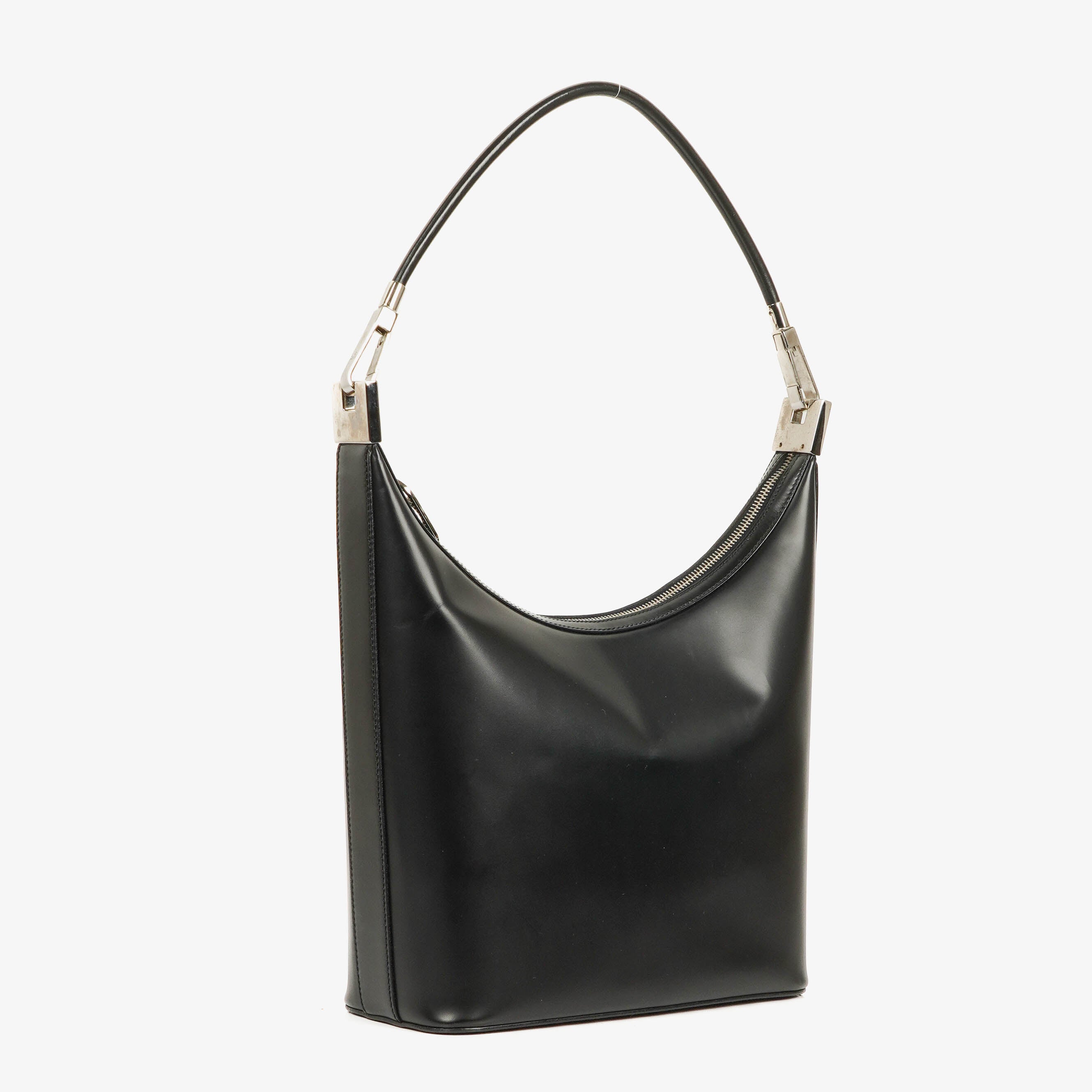 Gucci Black Leather Hobo Shoulder Bag