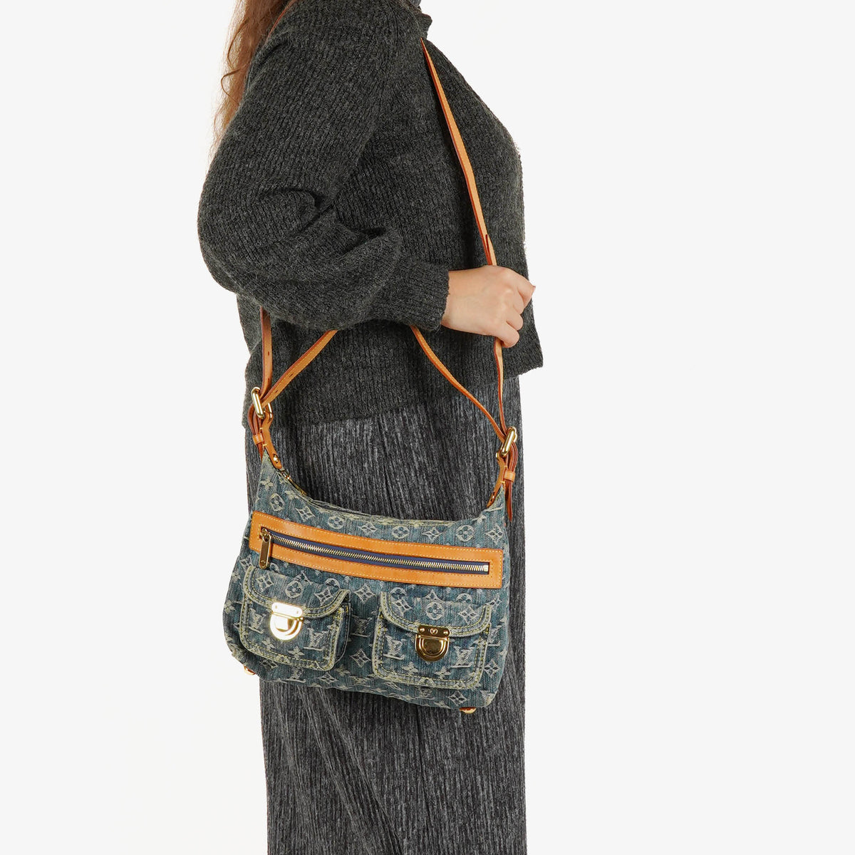 Louis Vuitton Baggy PM Monogram Denim Shoulder Bag