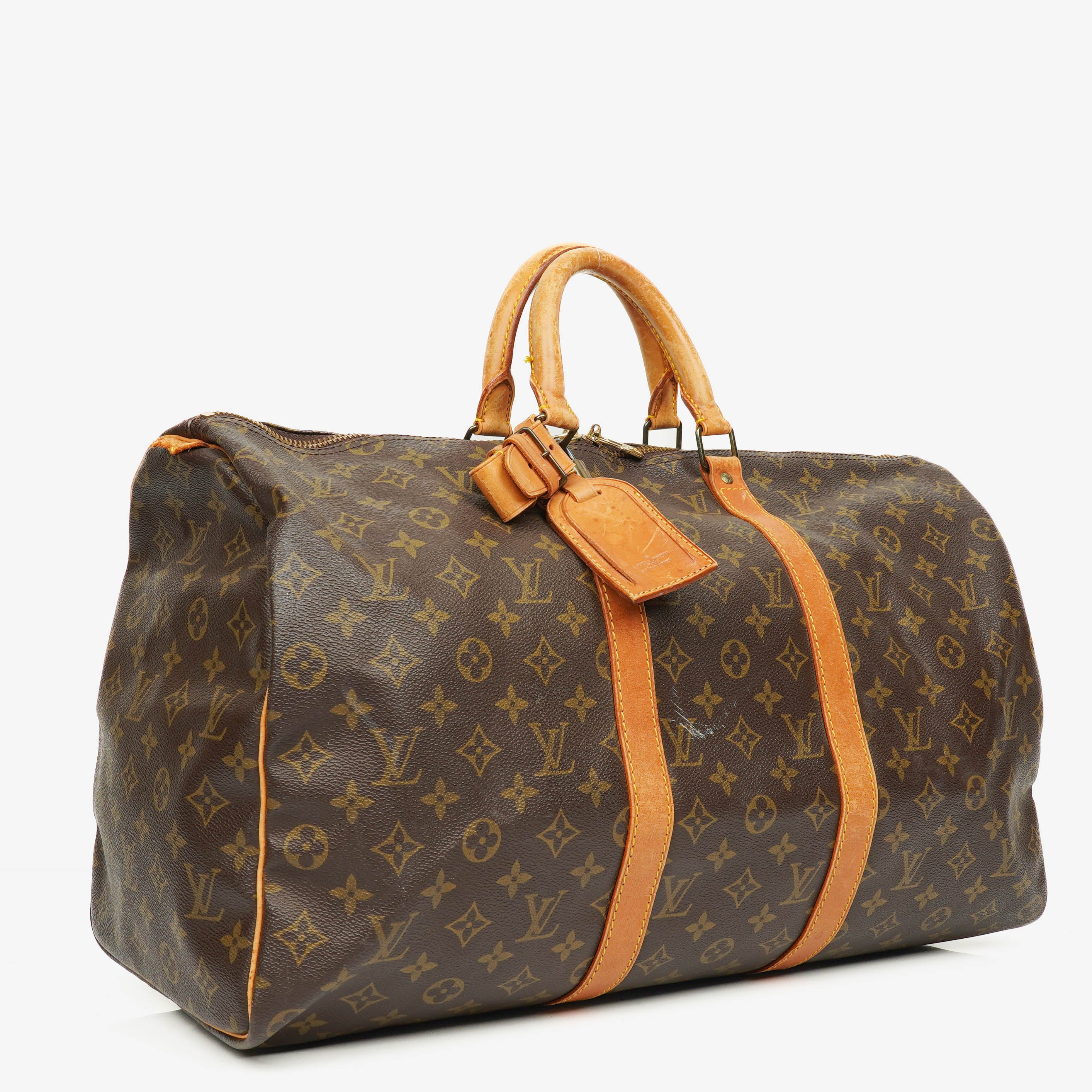 Louis Vuitton Keepall 50 Monogram Canvas Travel Bag 