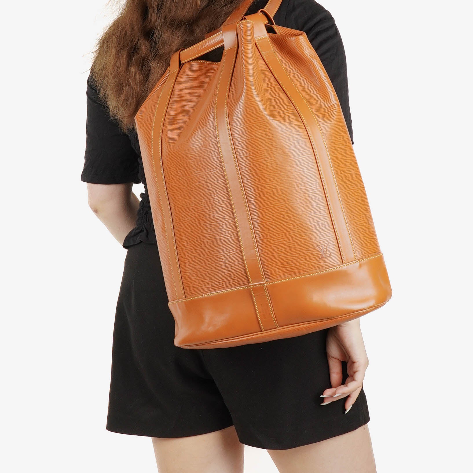 Louis Vuitton Randonnee GM Brown EPI Leather Backpack