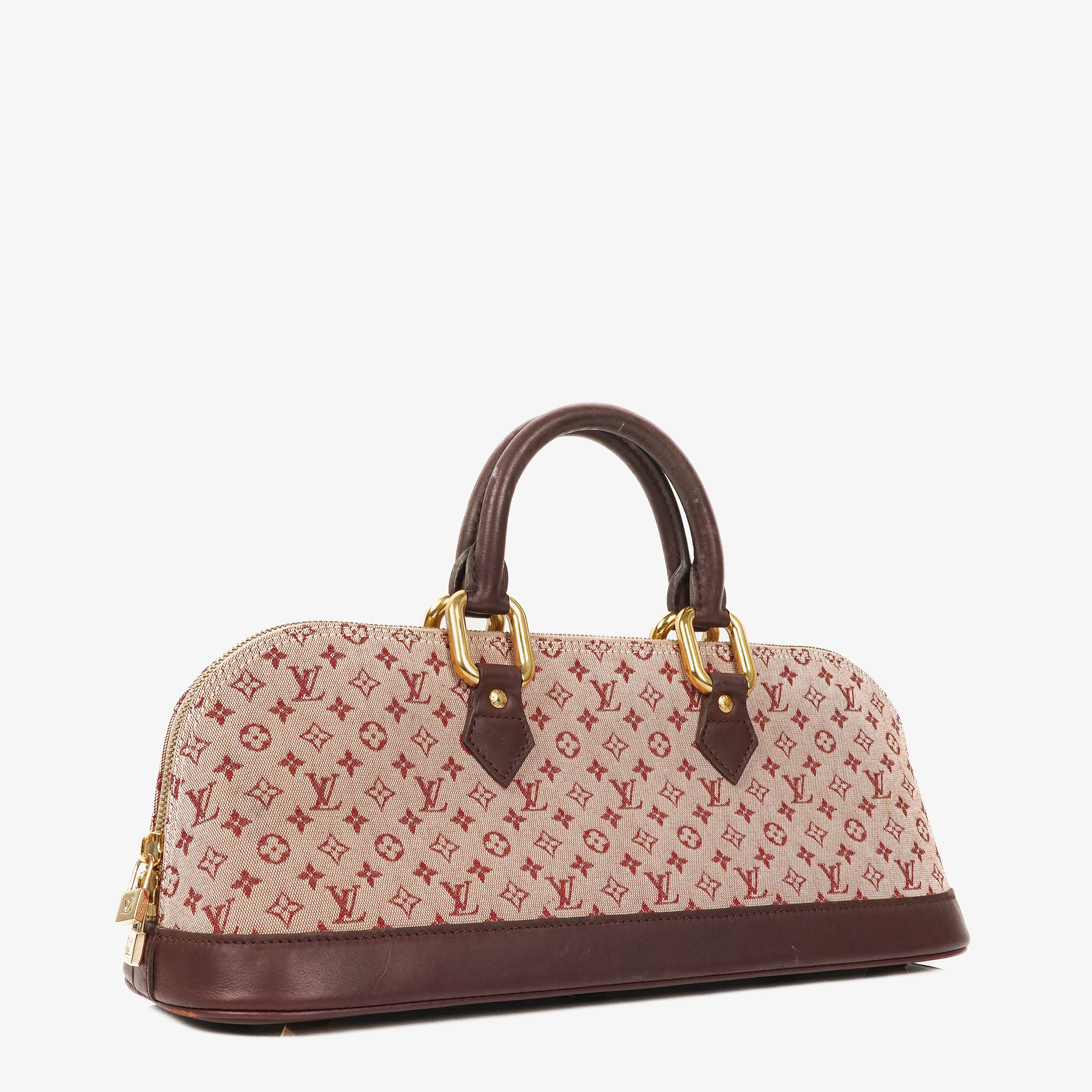 Louis Vuitton Mini Alma Long Cherry Monogram Handbag