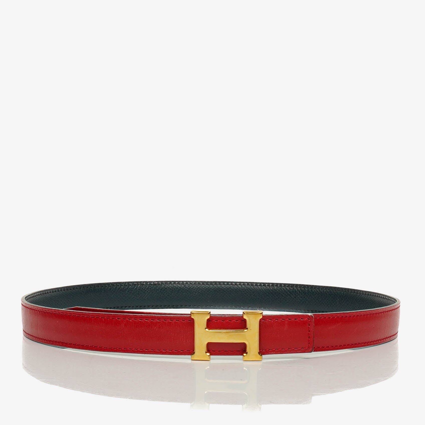 Hermes Box And Courchevel Leather Constance 20mm Belt 65