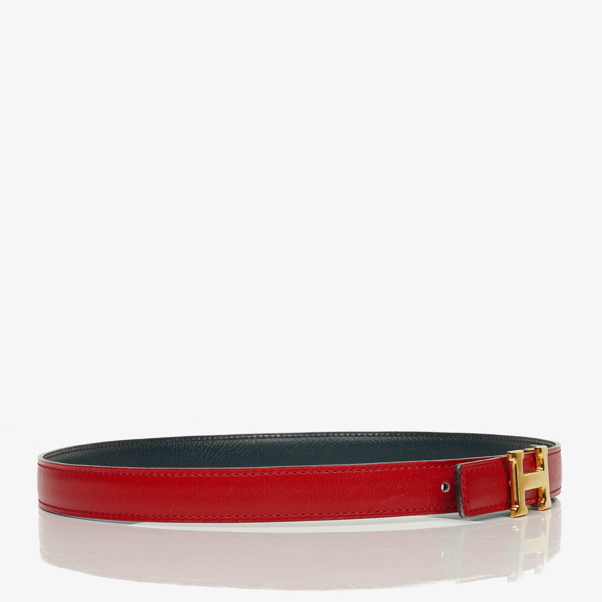 Hermes Box And Courchevel Leather Constance 20mm Belt 65