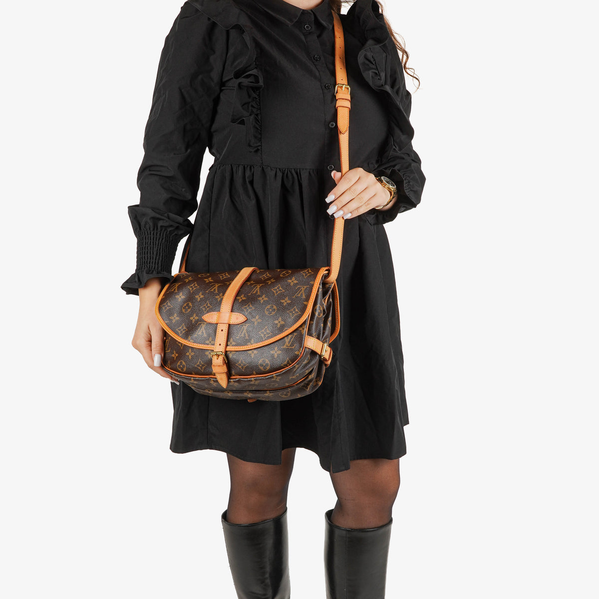 Louis Vuitton Saumur Monogram Canvas Shouder Bag